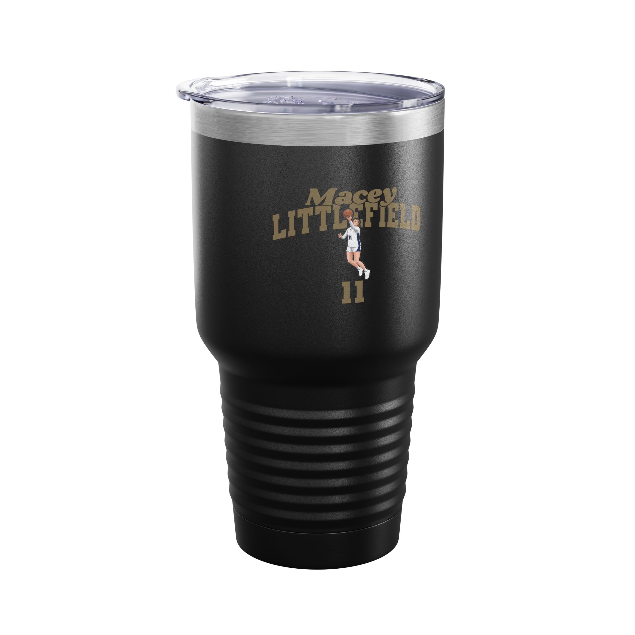 30oz Tumbler — character_signature_arch in Black