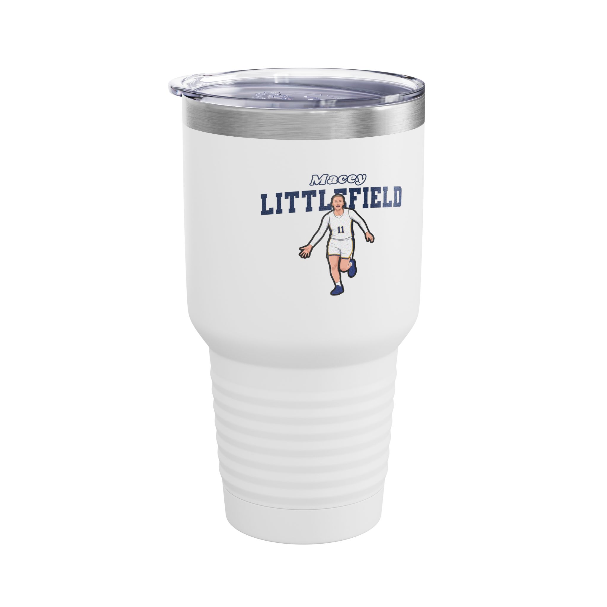 30oz Tumbler — character_name_arch in White