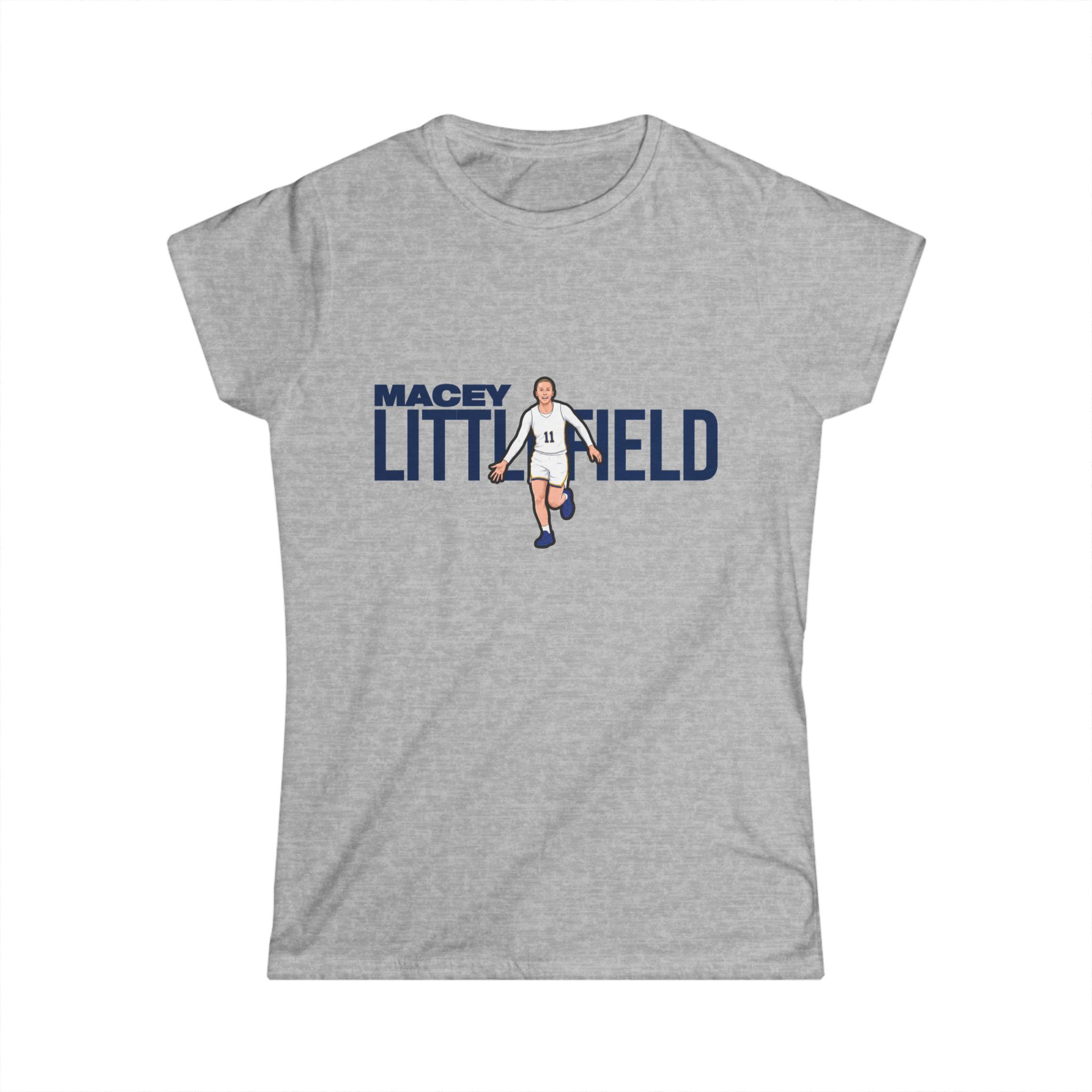 Women's Softstyle Tee — character_player_name in Grey