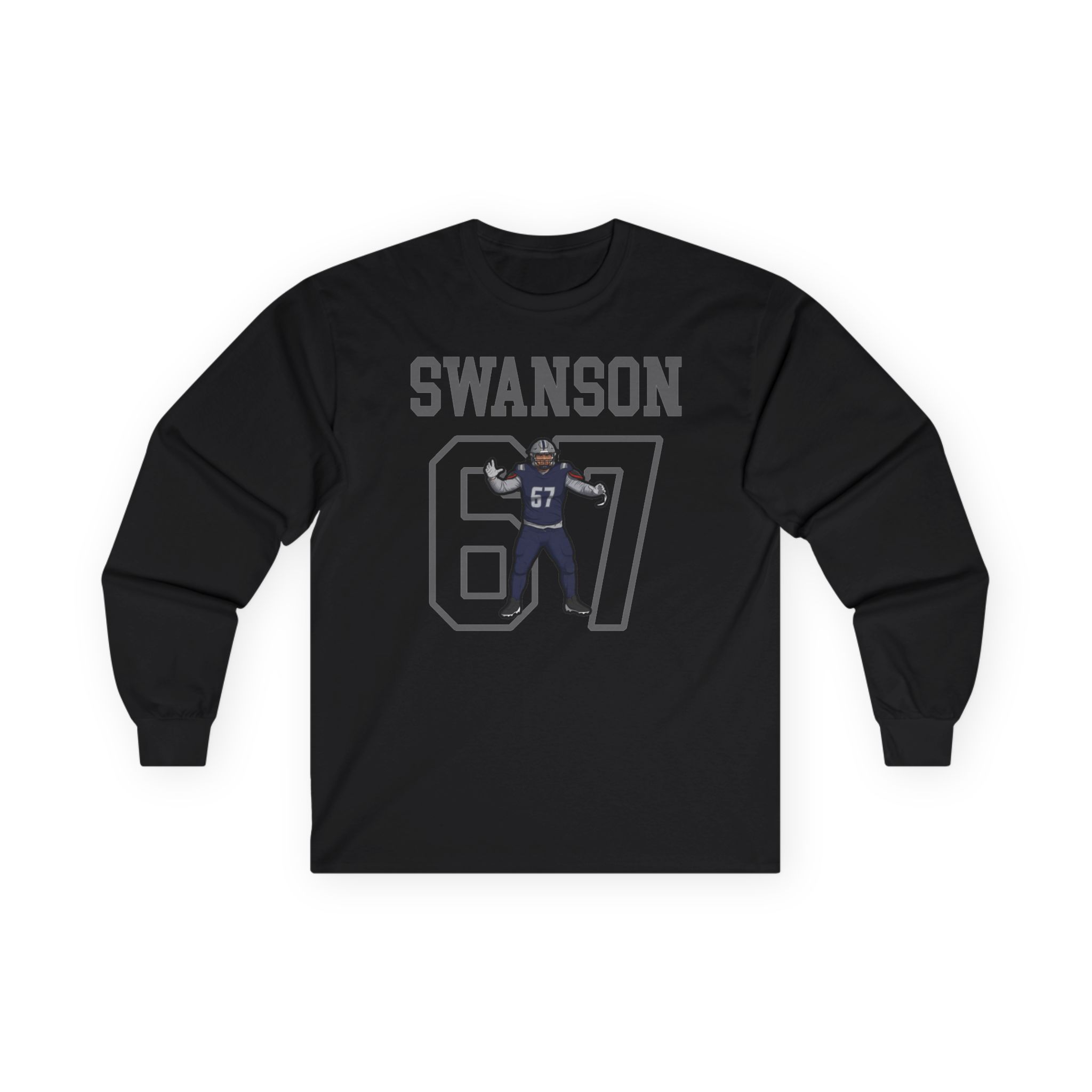 Long Sleeve Tee — character_shirsey in Black