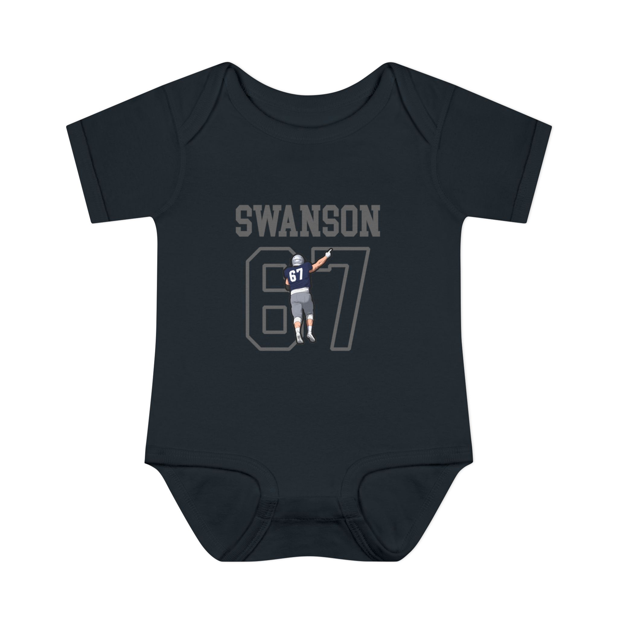 Baby Onesie — character_shirsey in Black