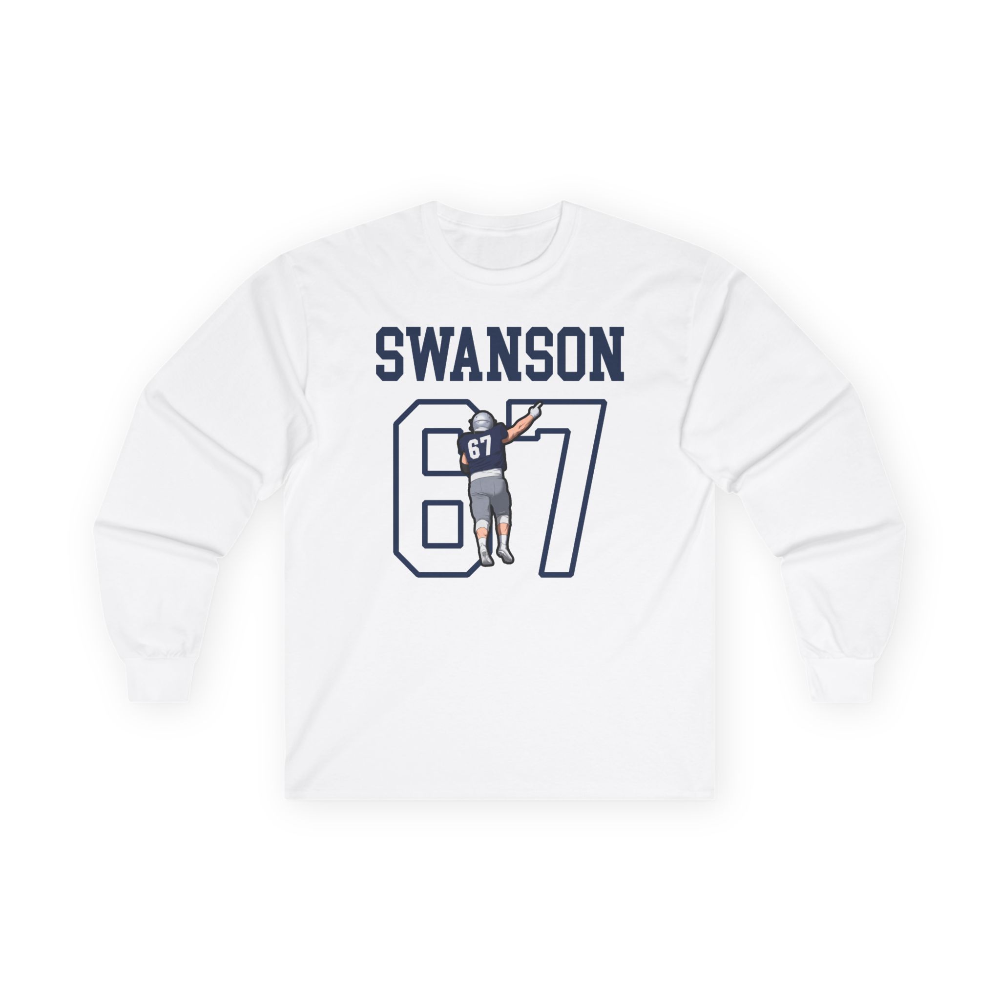 Long Sleeve Tee — character_shirsey in White