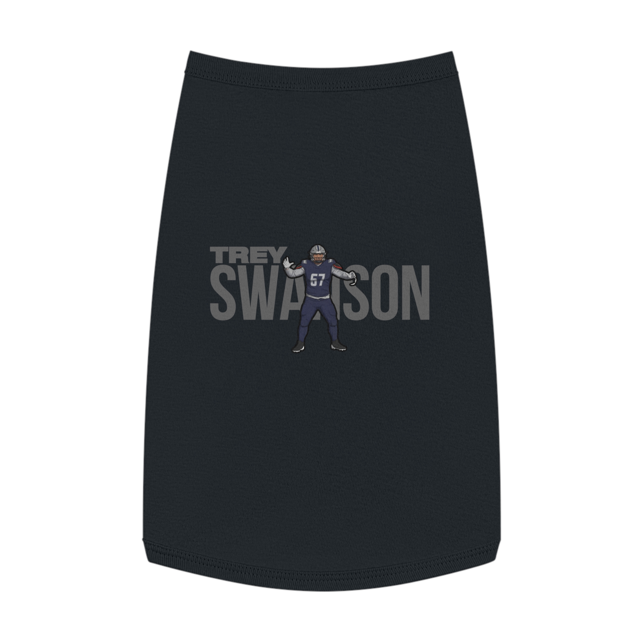 Pet Tank Top — character_player_name in Black