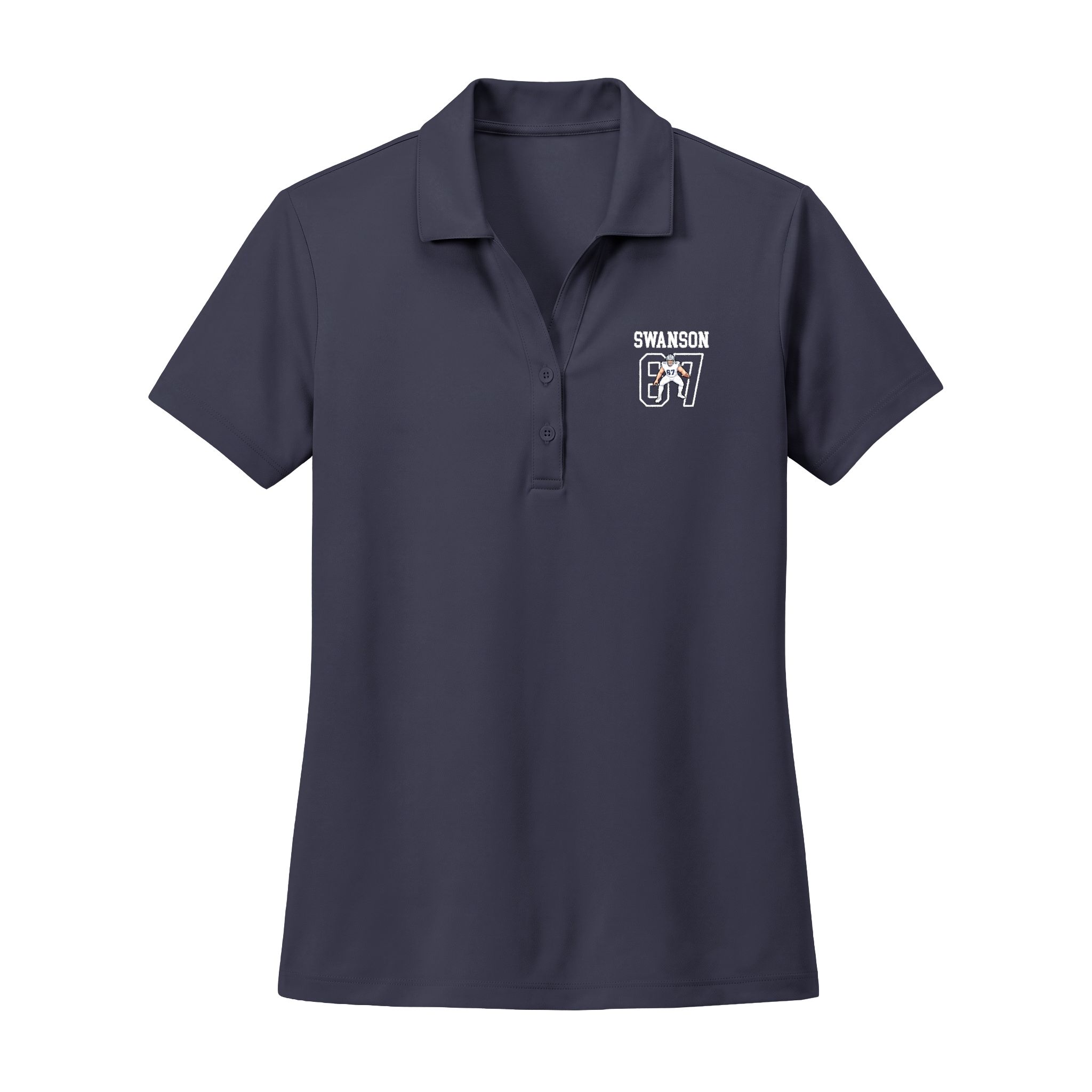 Women's Polo — character_shirsey in Navy