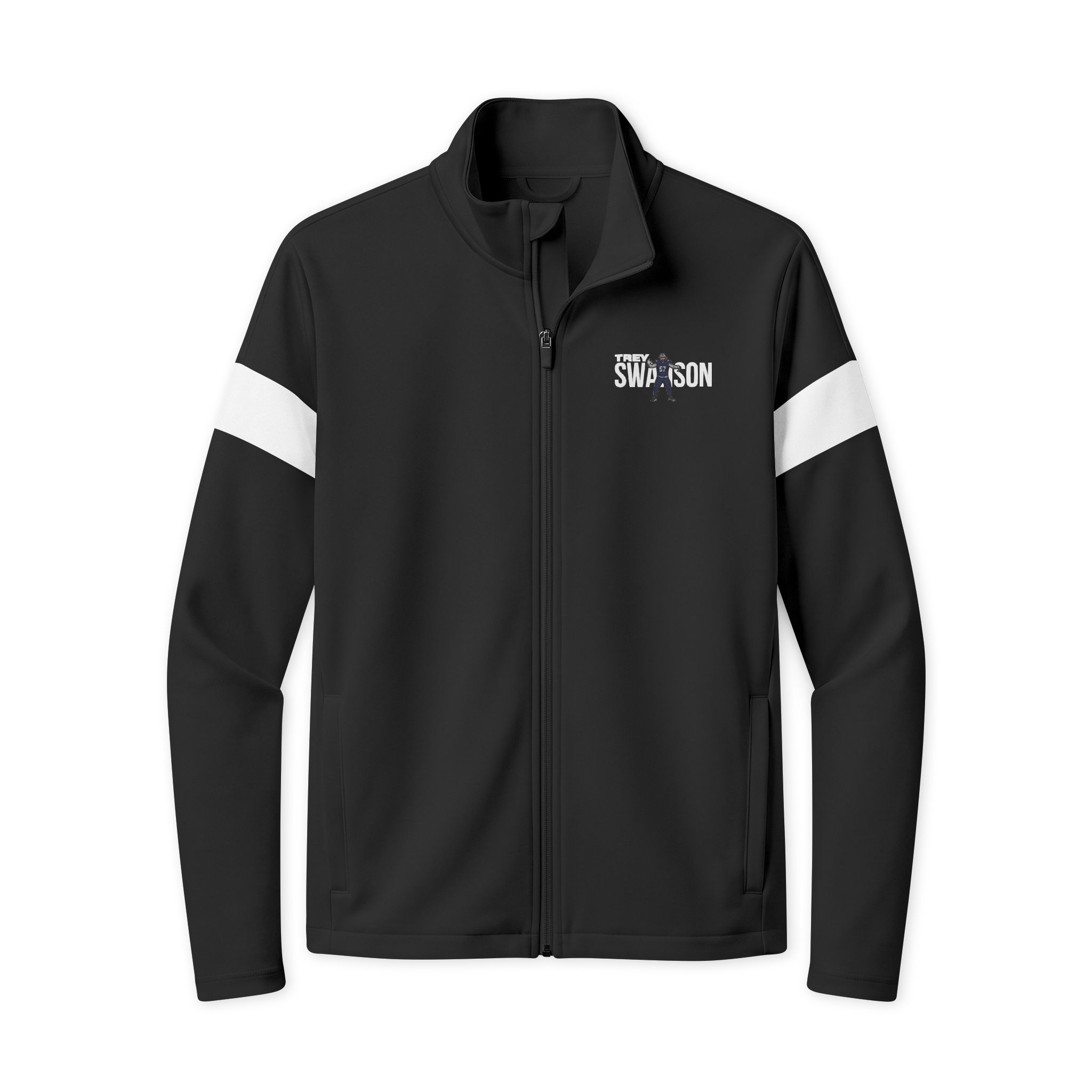 Travel Full-Zip Jacket — character_player_name in Black/ White