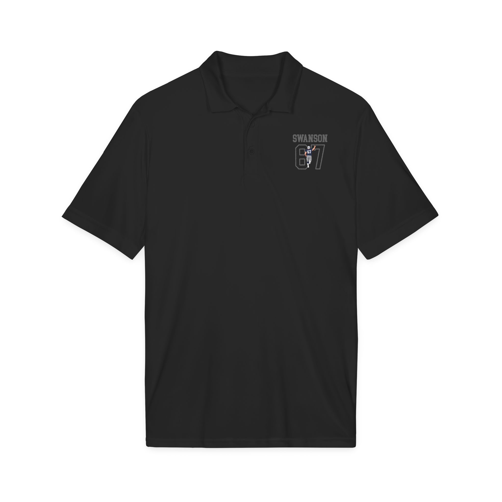 Polo — character_shirsey in Black