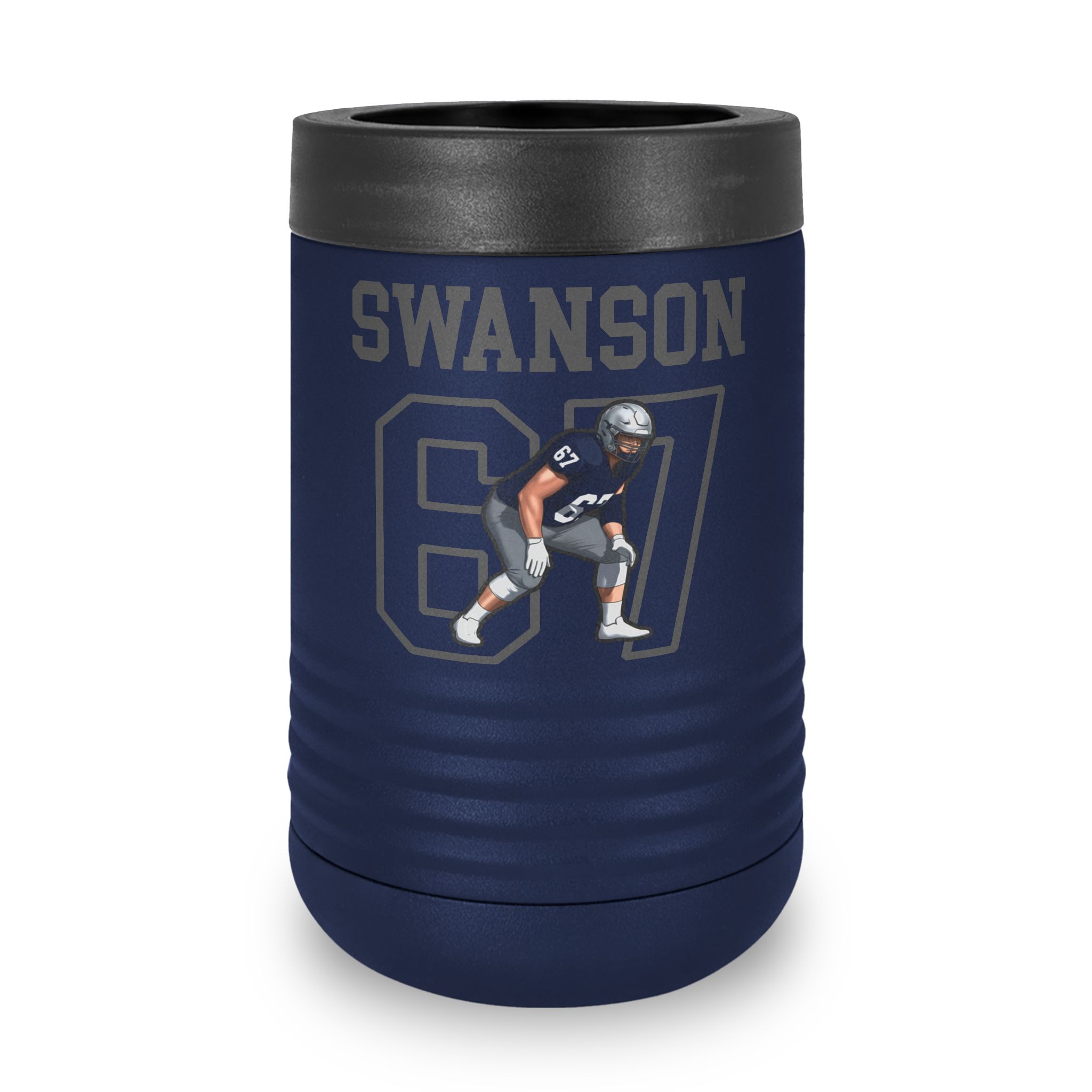 Stainless Can Cooler — character_shirsey in Navy