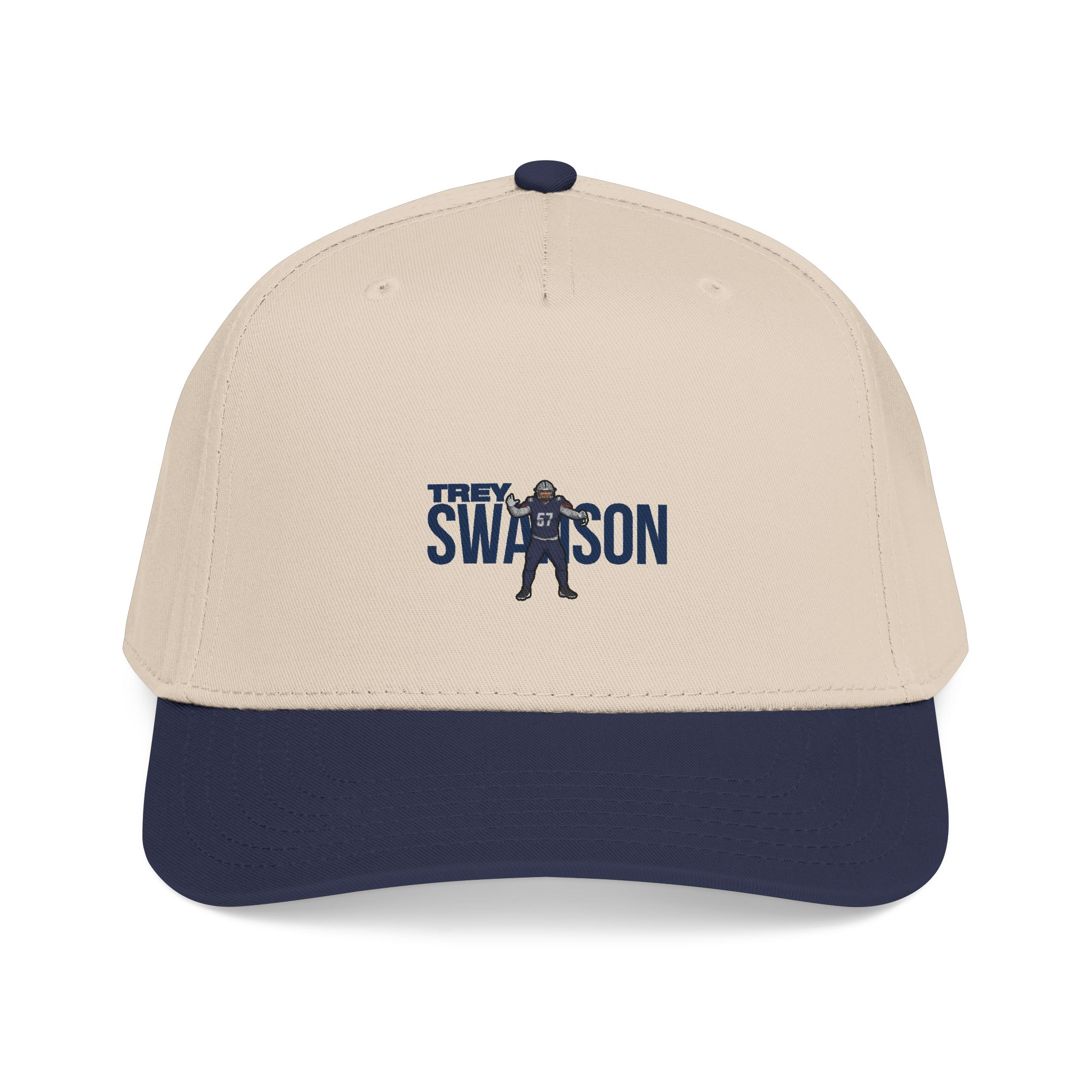 Baseball Cap — character_player_name in Navy / Natural