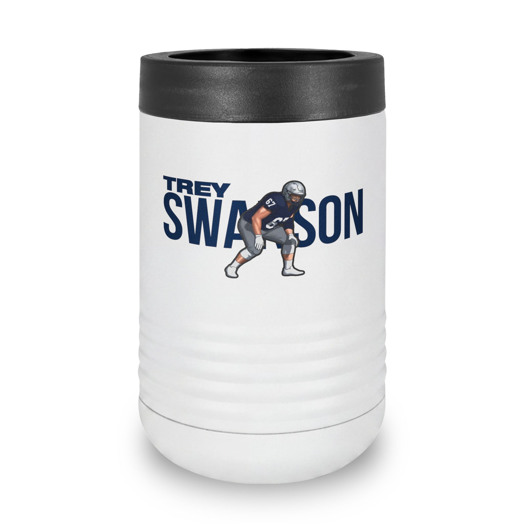 Stainless Can Cooler — character_player_name in White