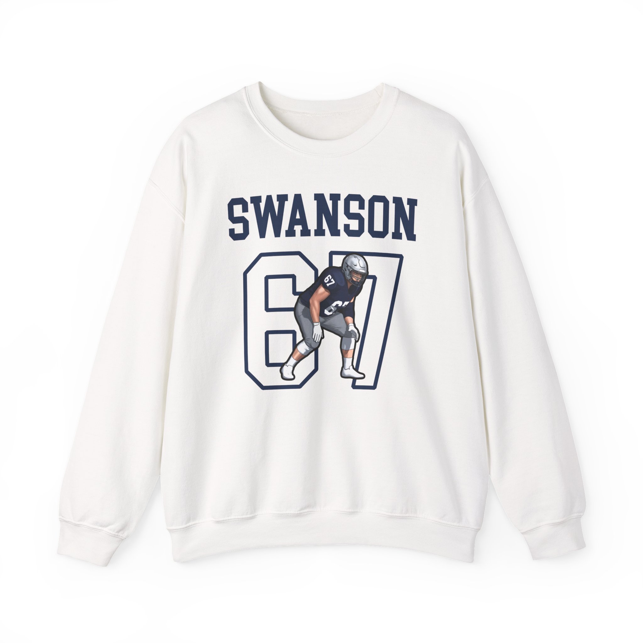 Crewneck Sweatshirt — character_shirsey in White