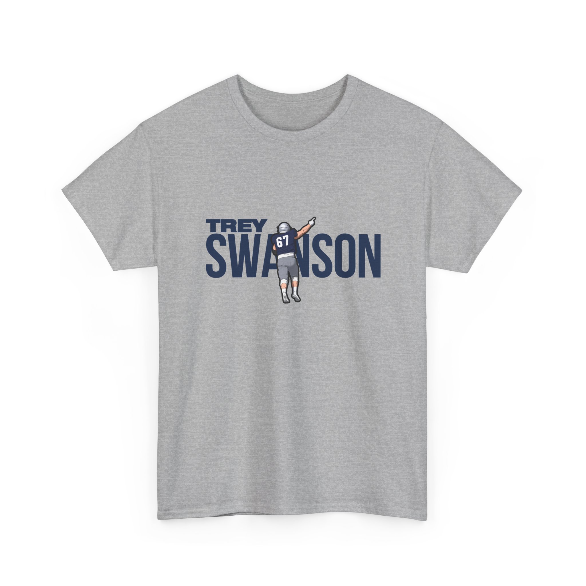 Tee — character_player_name in Grey