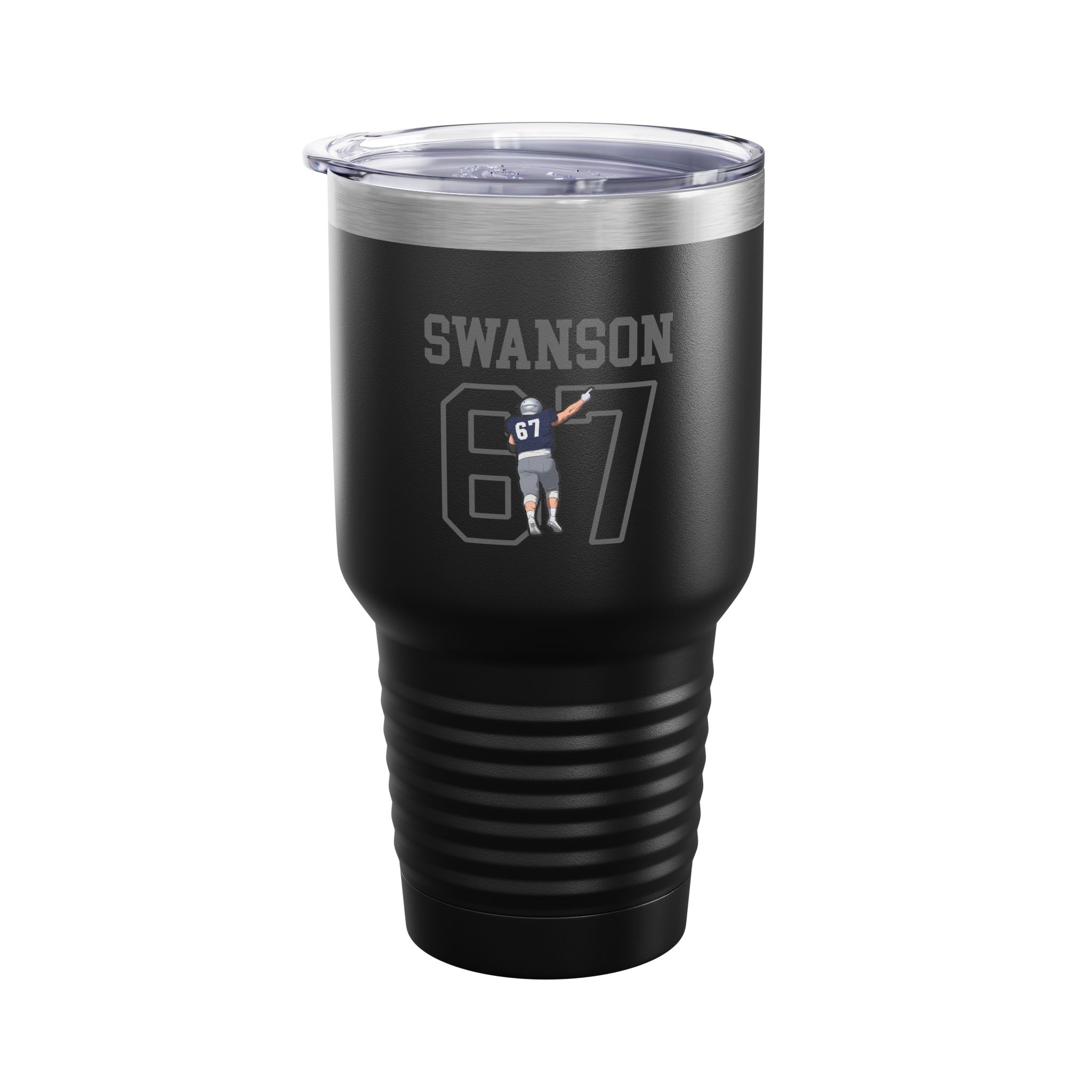 30oz Tumbler — character_shirsey in Black