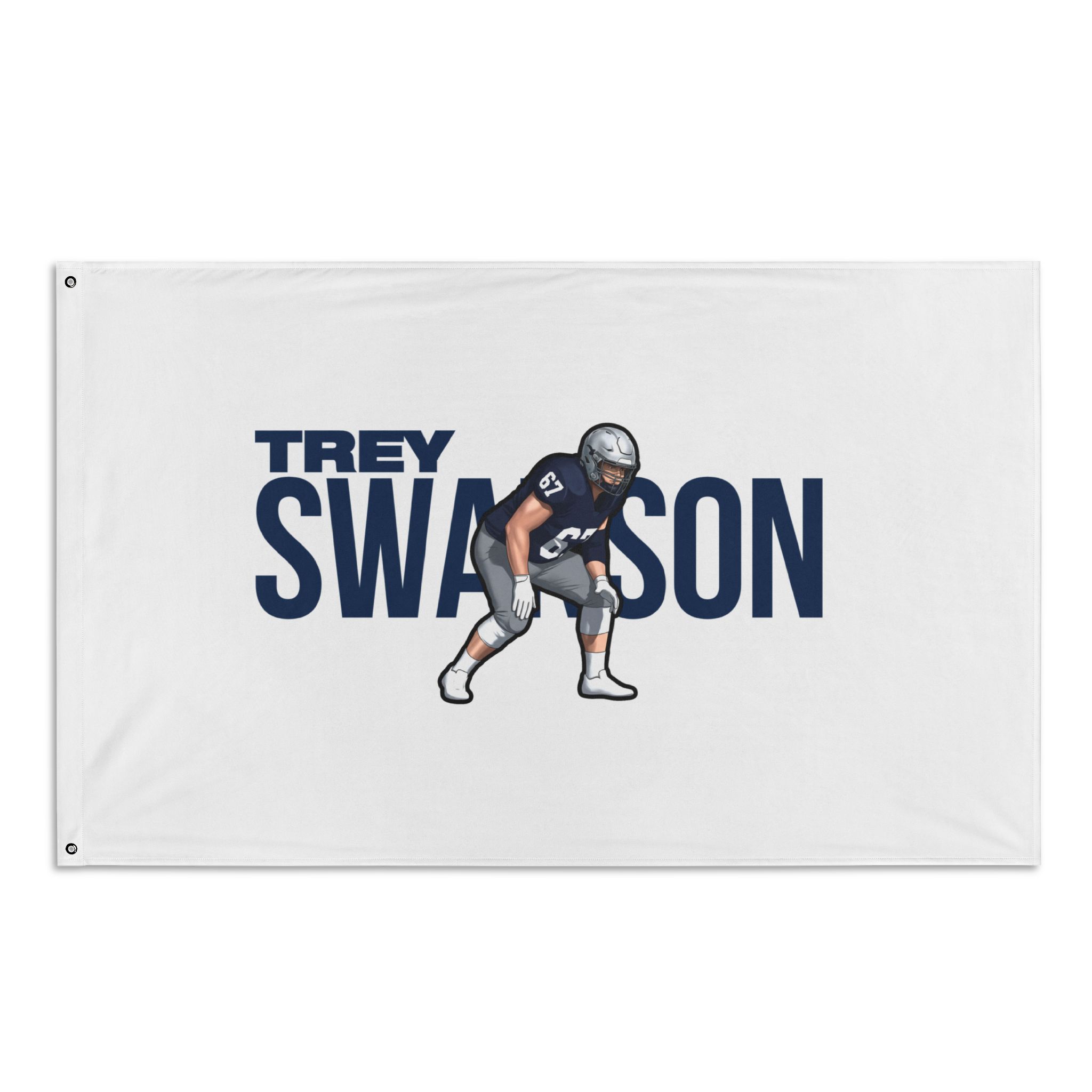 Flag (35 × 56 in) — character_player_name in Classic