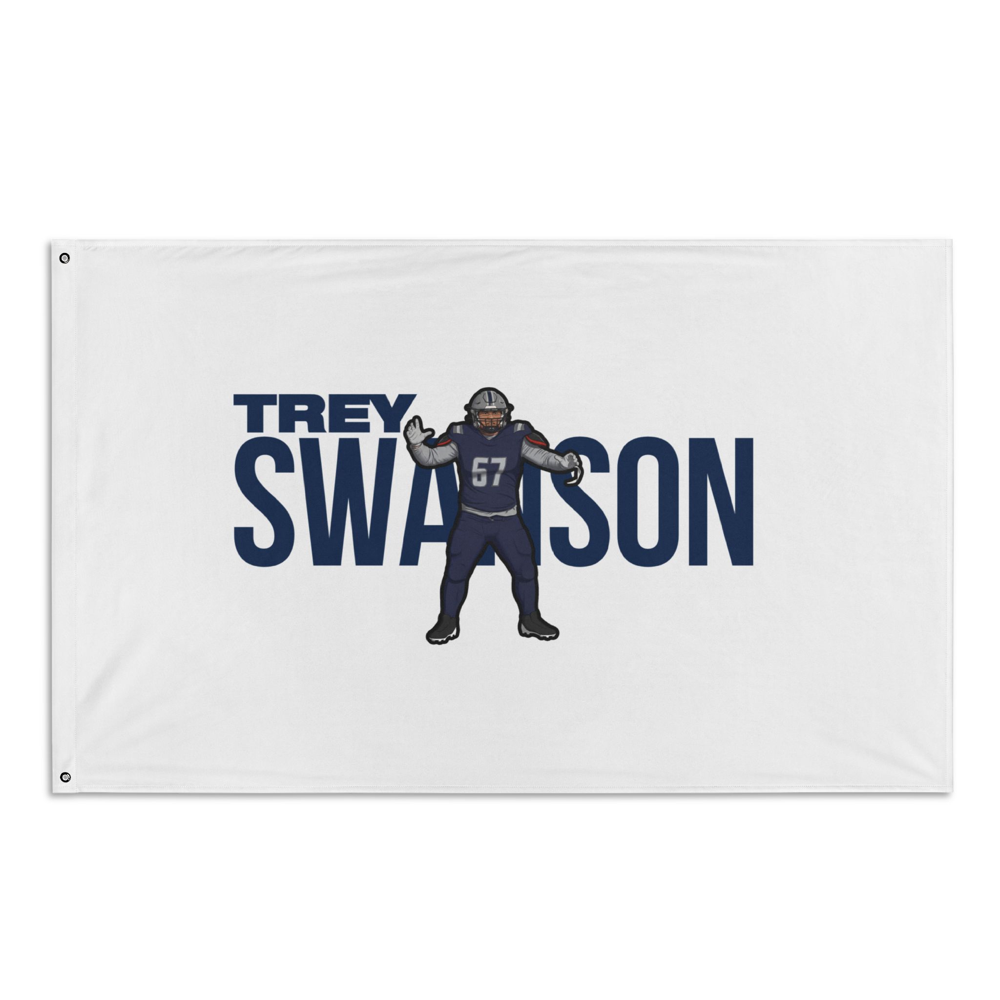 Flag (35 × 56 in) — character_player_name in Classic