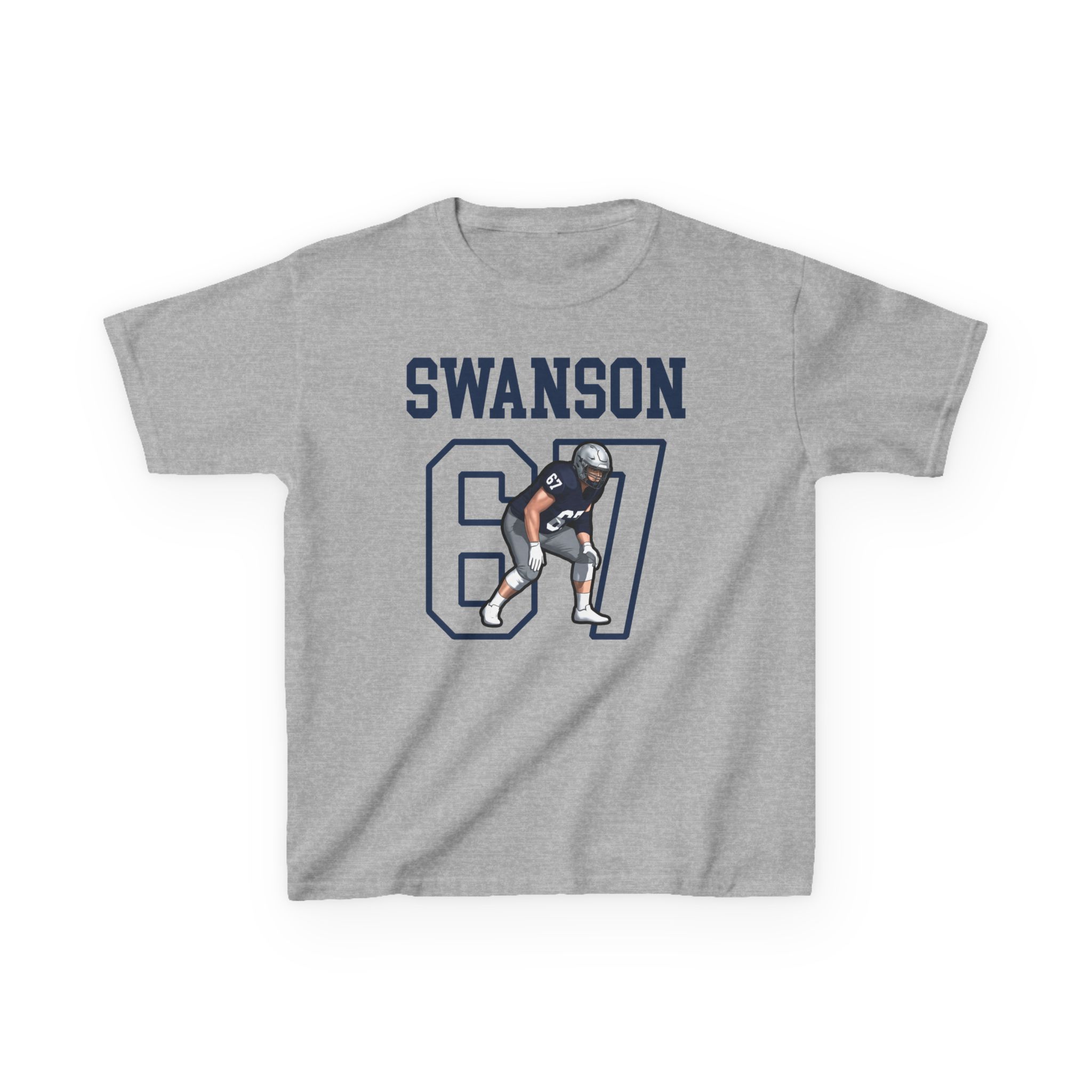 Youth Tee — character_shirsey in Grey