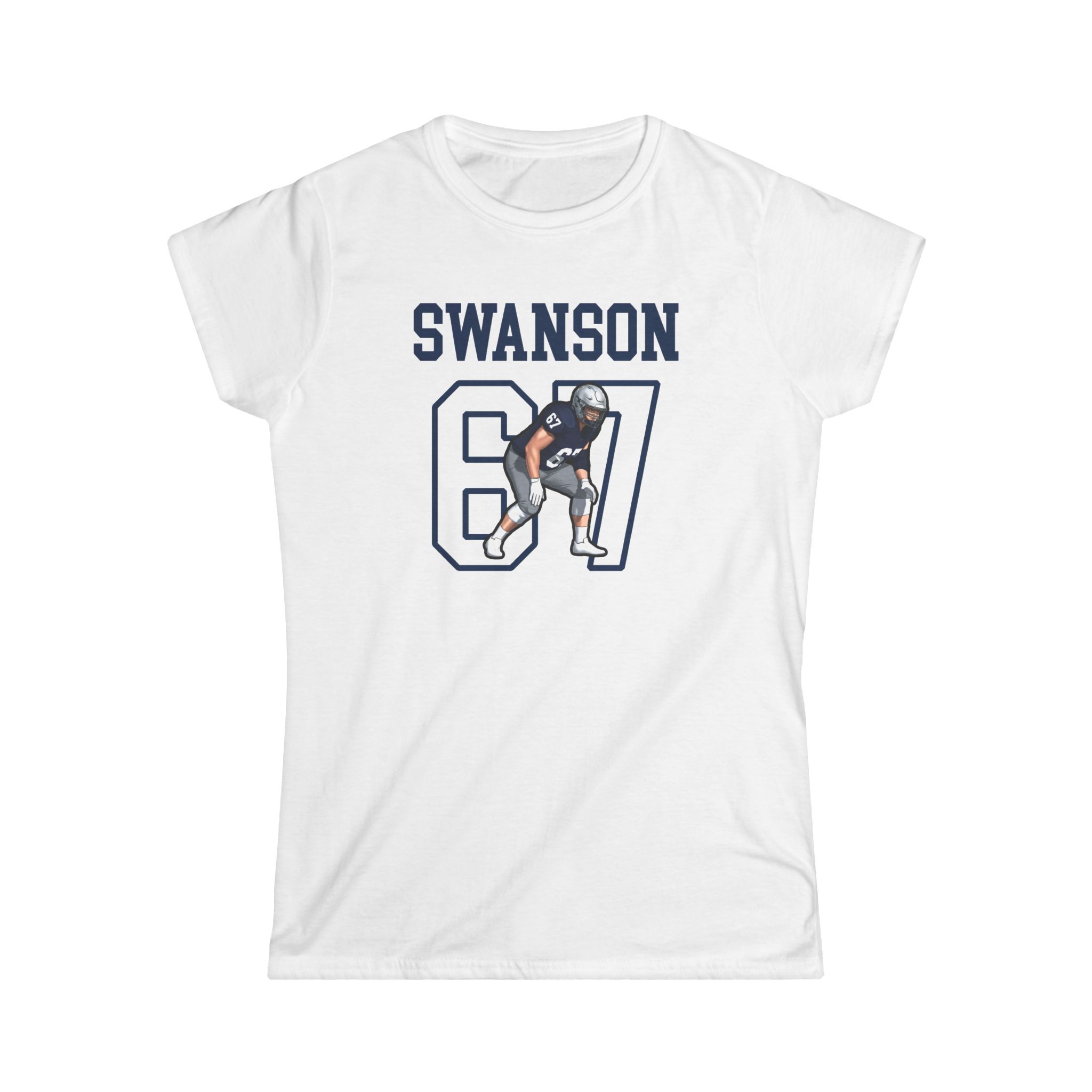 Women's Softstyle Tee — character_shirsey in White