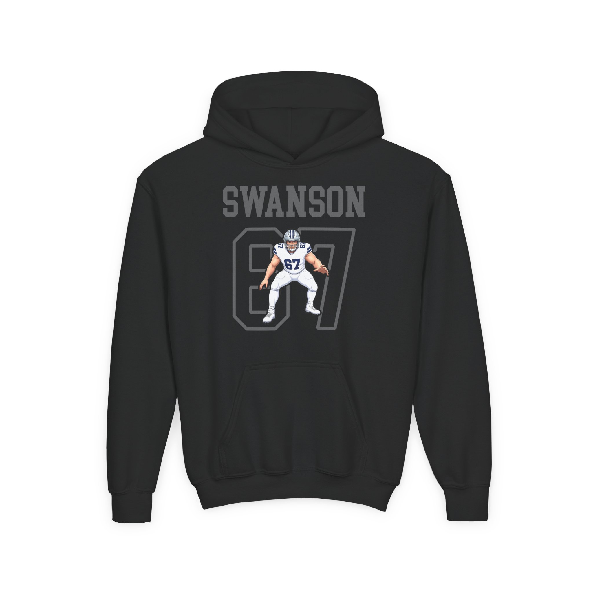 Youth Hoodie — character_shirsey in Black
