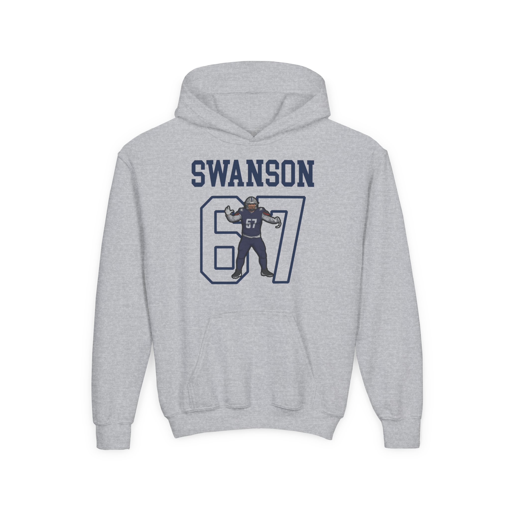 Youth Hoodie — character_shirsey in Grey
