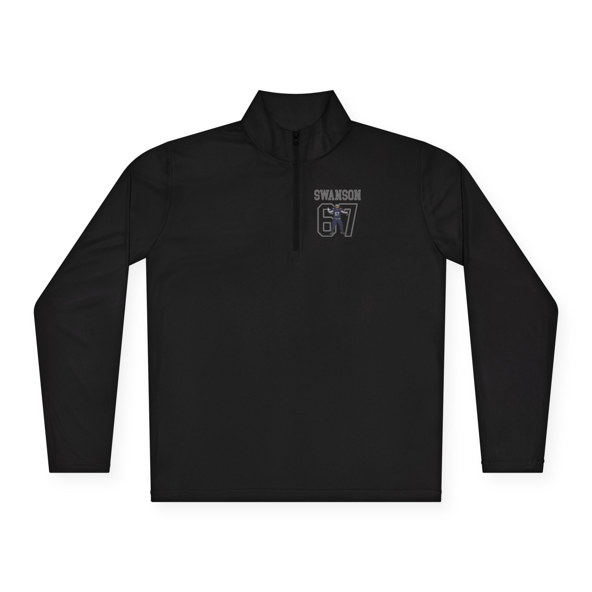 Q-Zip Pullover — character_shirsey in Black