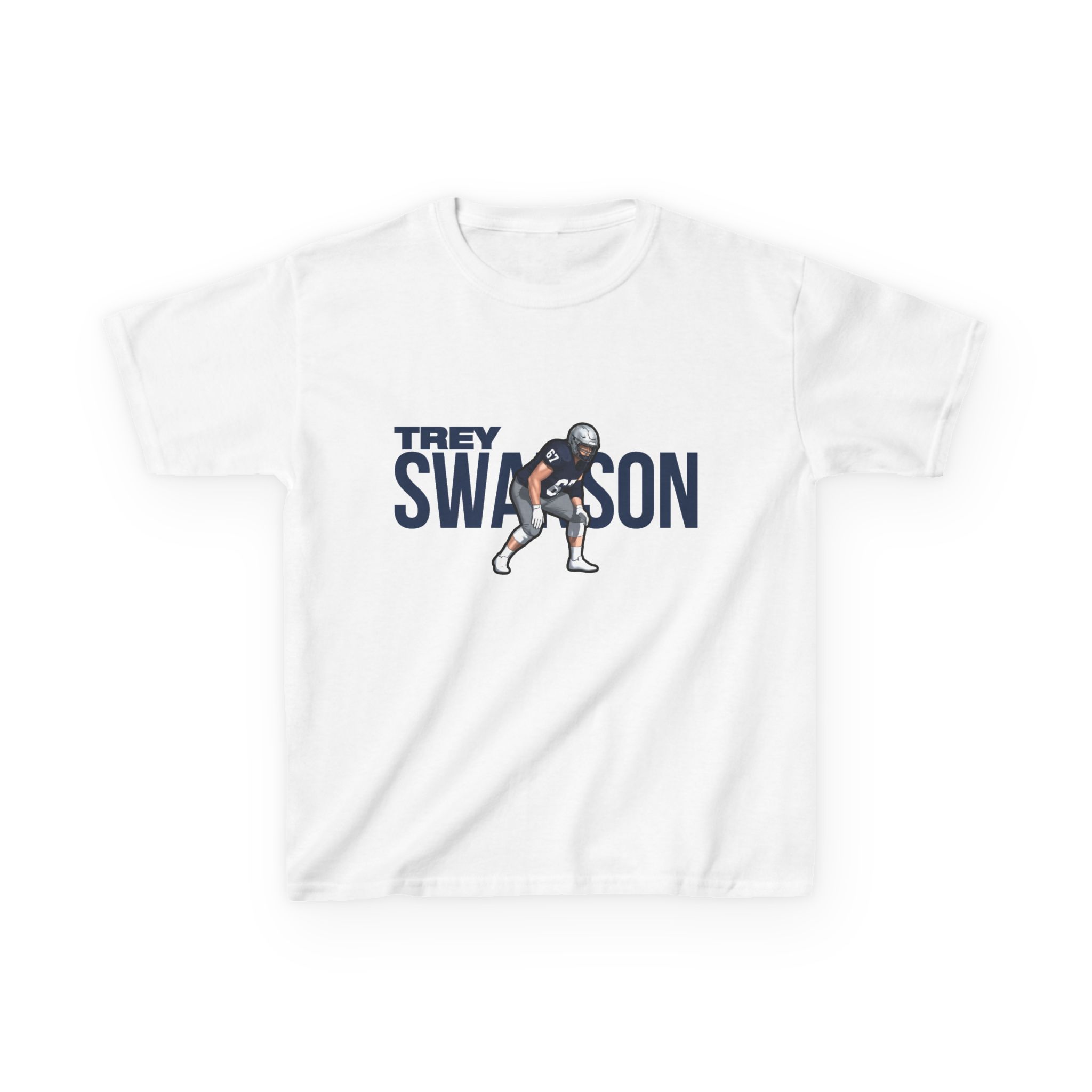 Youth Tee — character_player_name in White