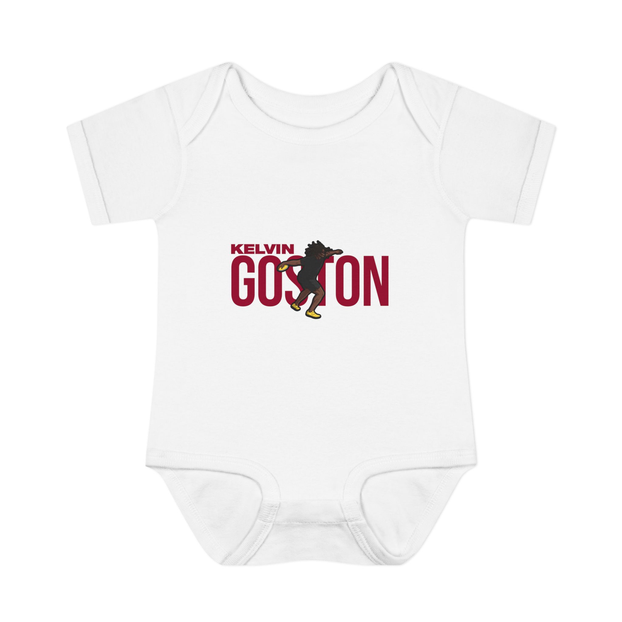Baby Onesie — character_player_name in White