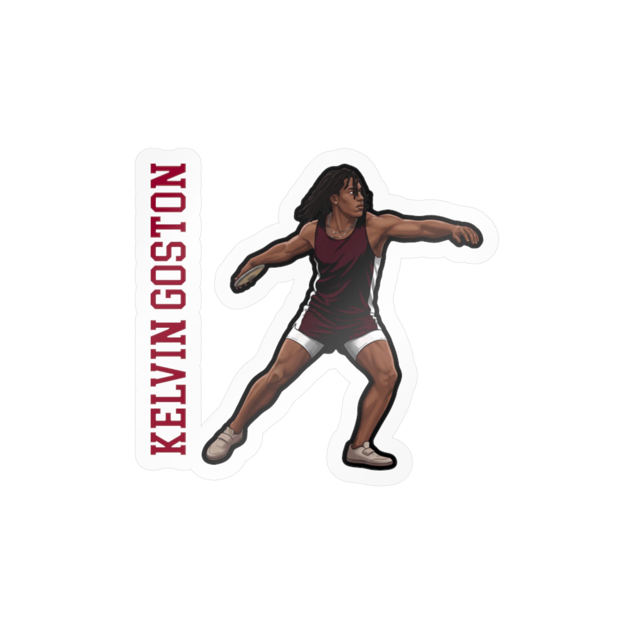 Vinyl Sticker — character_name_vertical in Classic