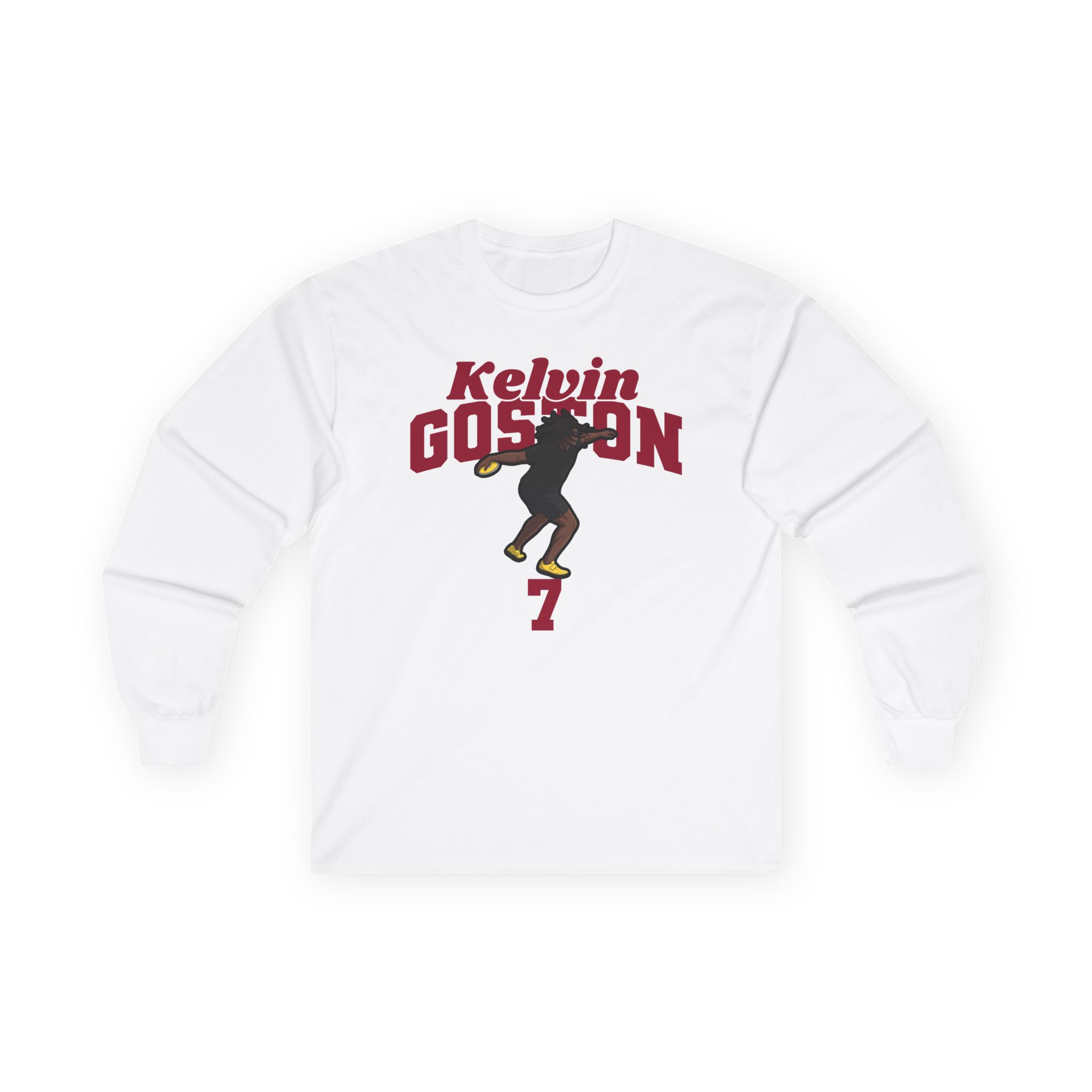 Long Sleeve Tee — character_signature_arch in White