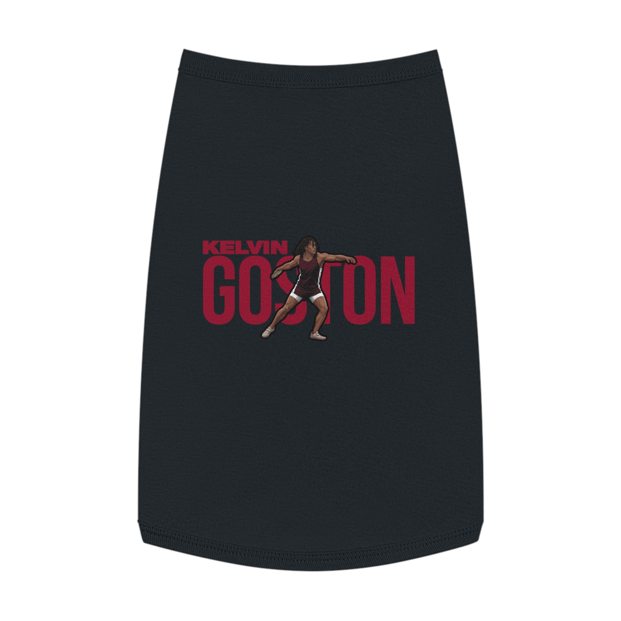 Pet Tank Top — character_player_name in Black