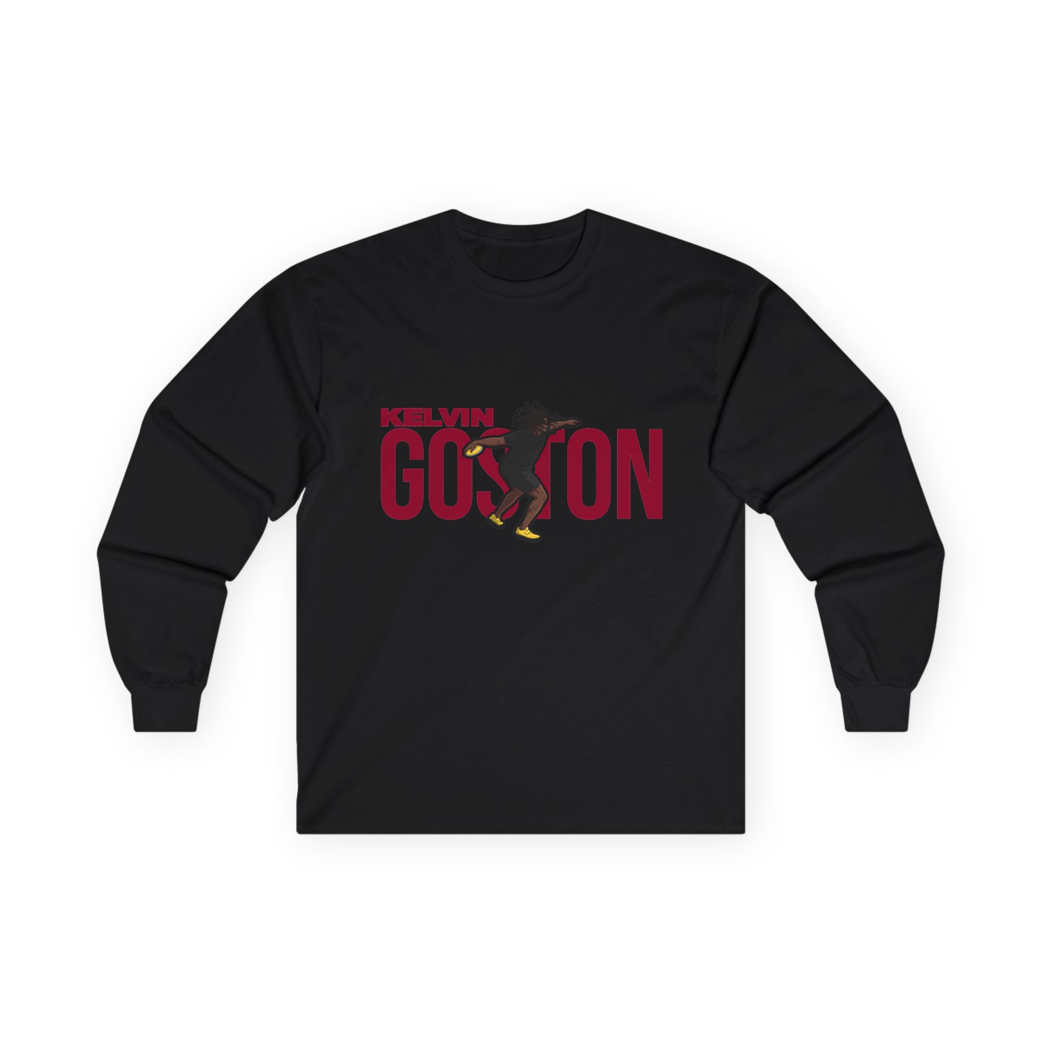 Long Sleeve Tee — character_player_name in Black