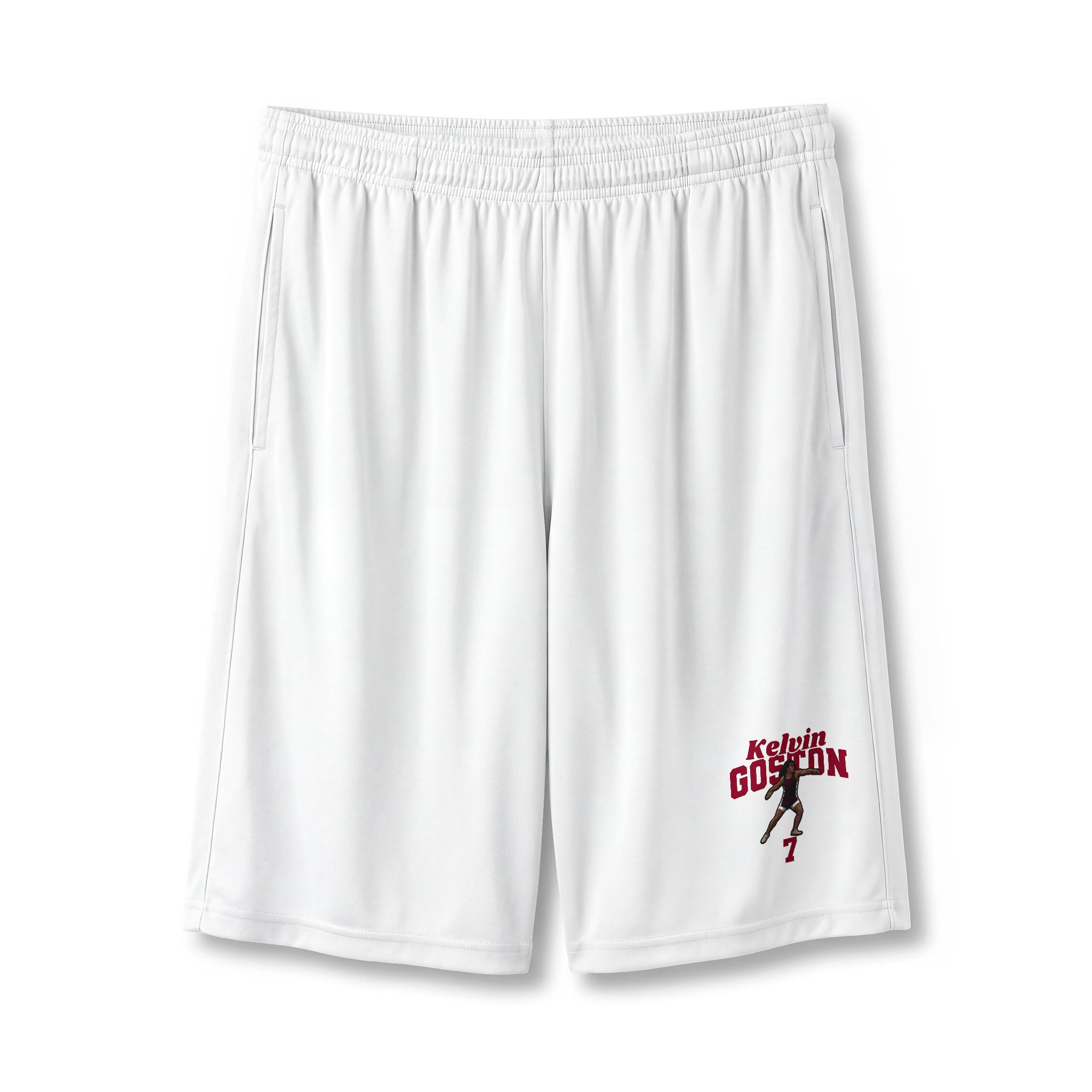 Shorts — character_signature_arch in White