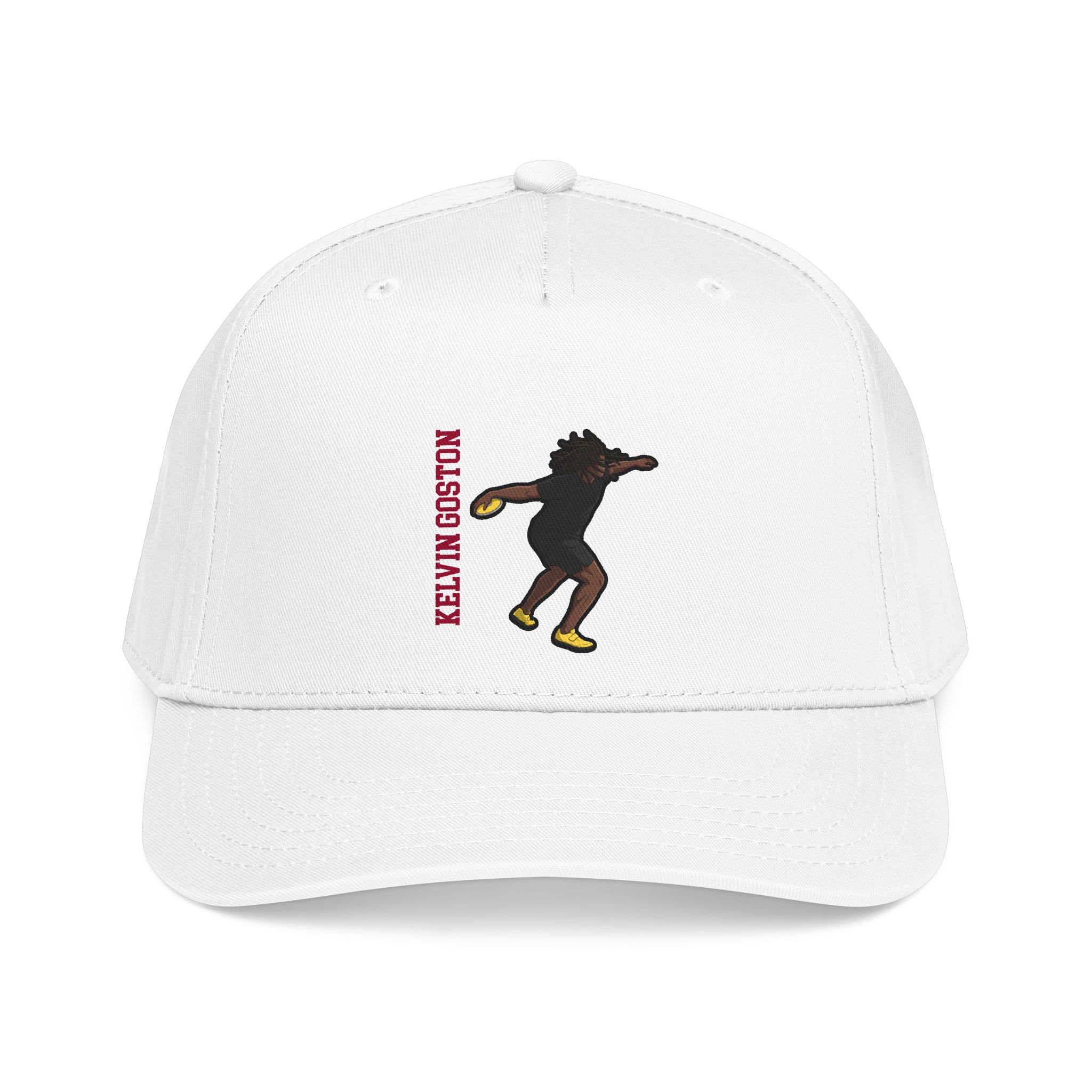 Baseball Cap — character_name_vertical in White