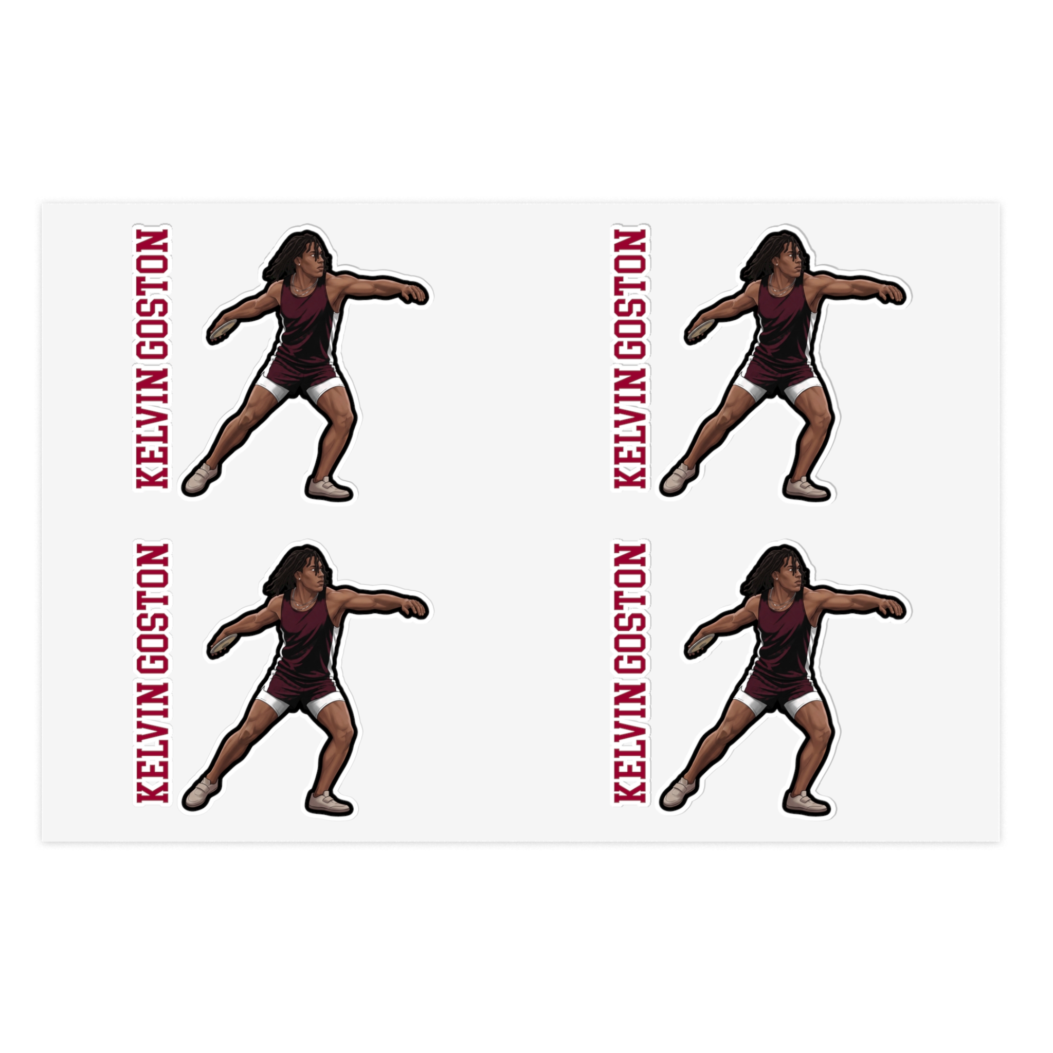 Sticker Sheet — character_name_vertical in Classic