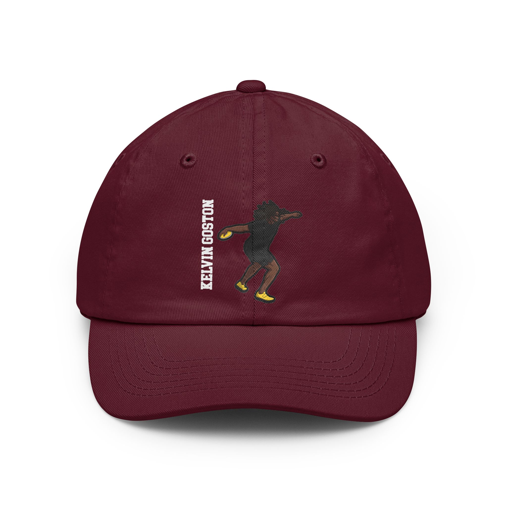 Classic Cap — character_name_vertical in Maroon