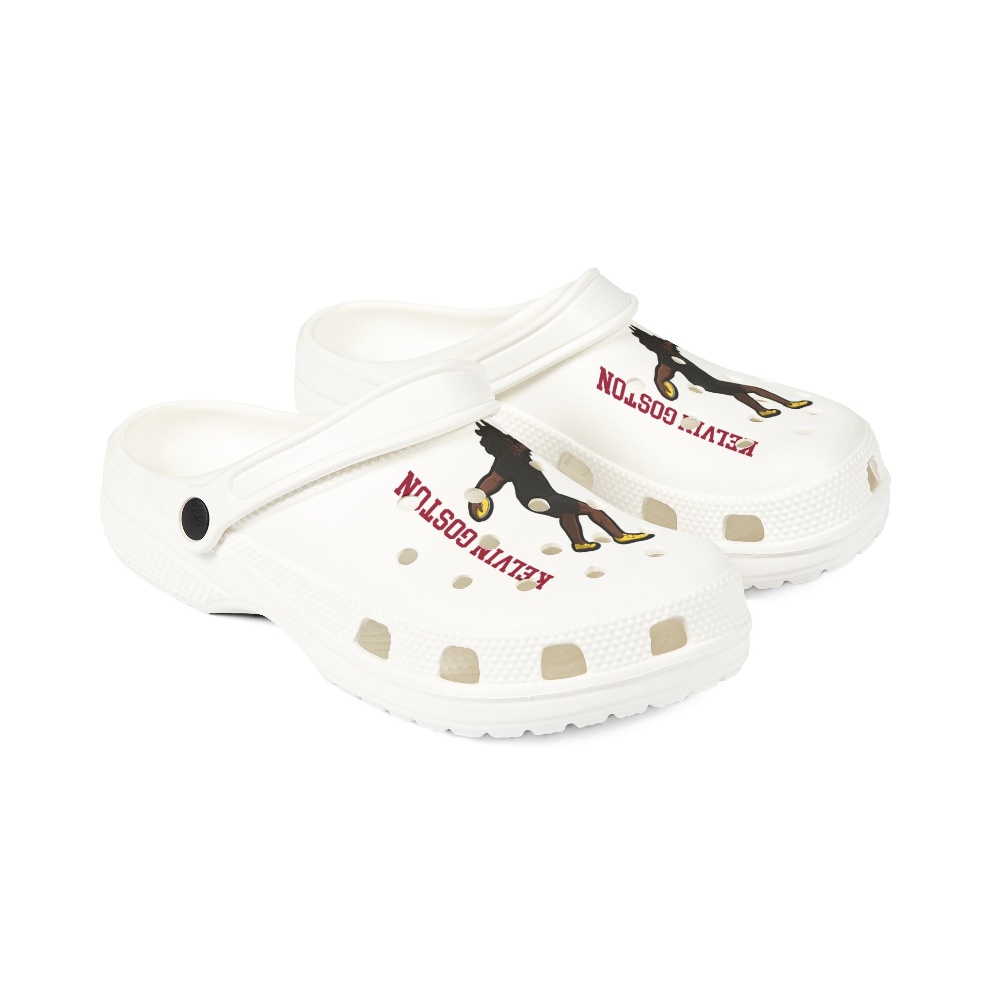Rubber Clogs — character_name_vertical in White