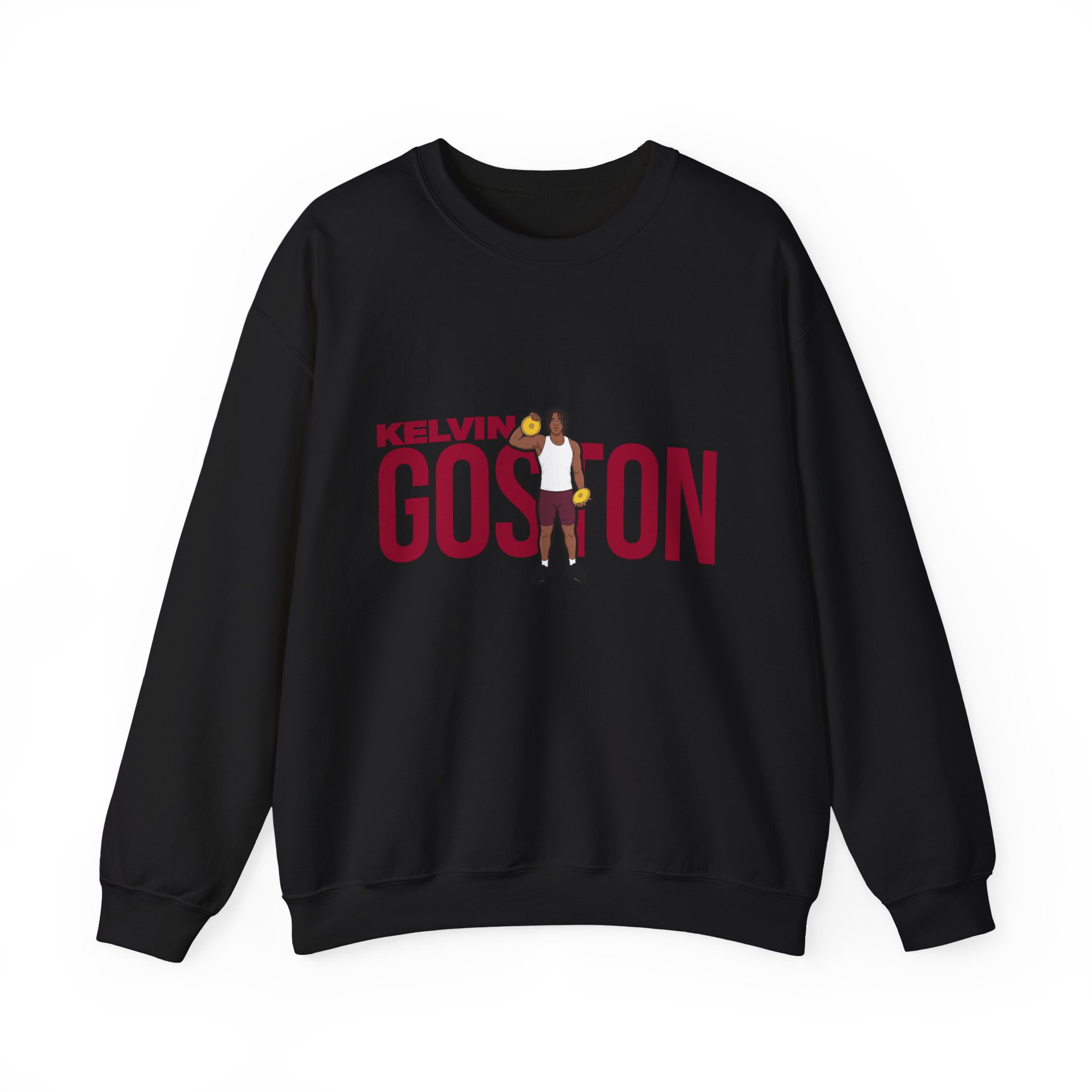 Crewneck Sweatshirt — character_player_name in Black