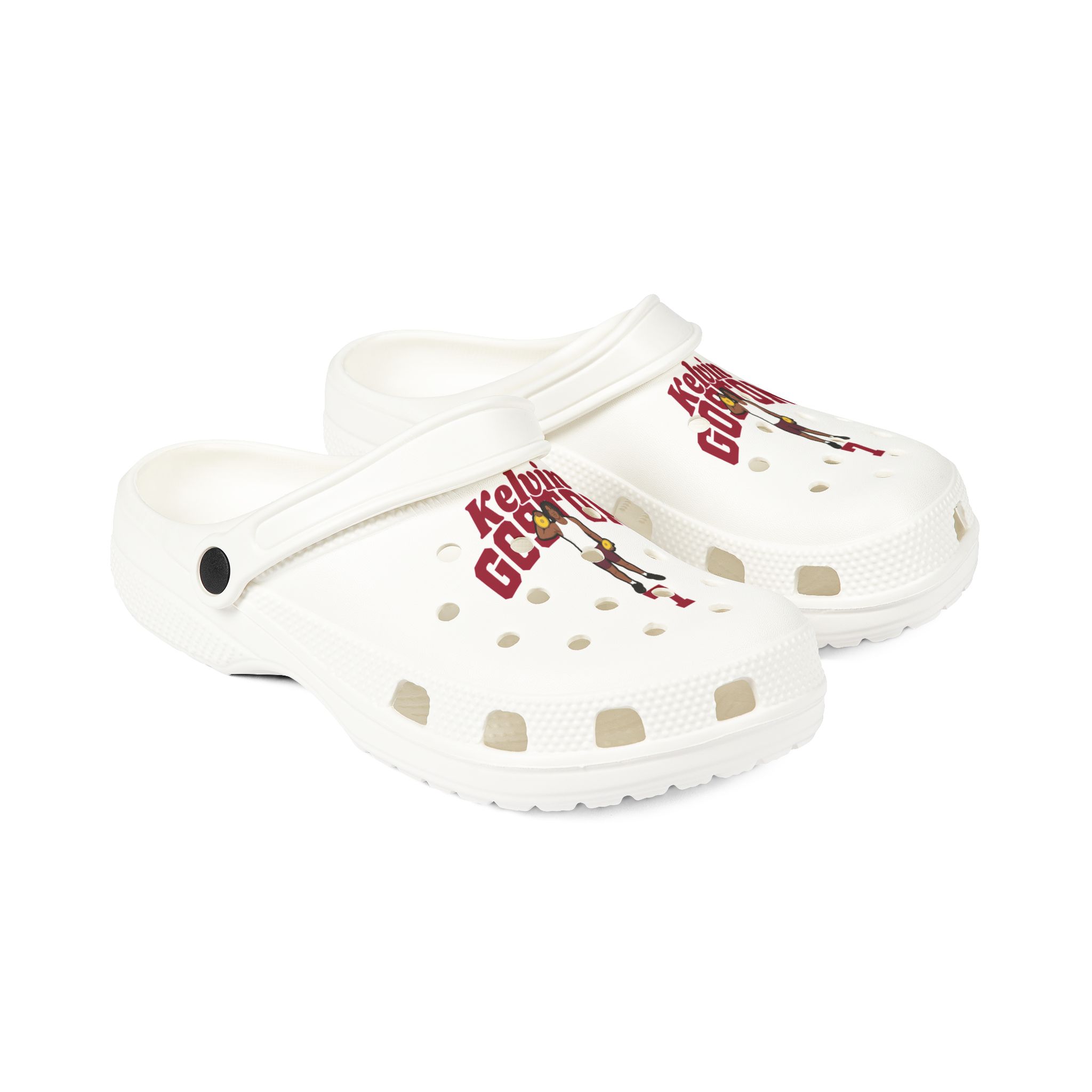Rubber Clogs — character_signature_arch in White