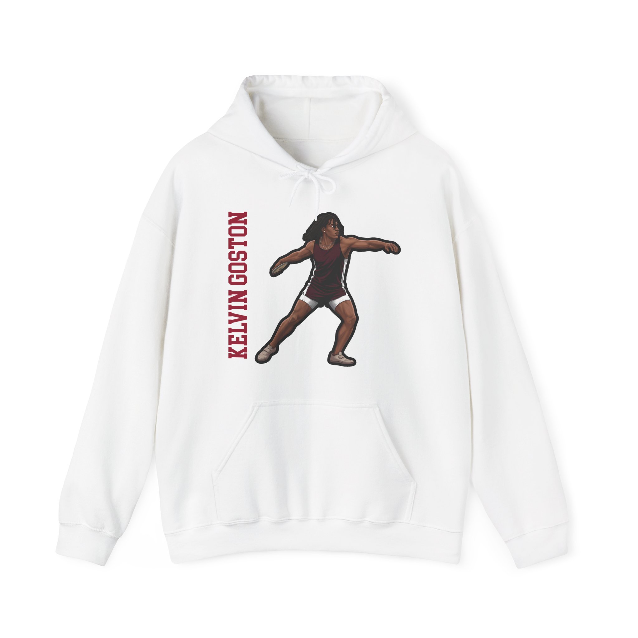 Hoodie — character_name_vertical in White