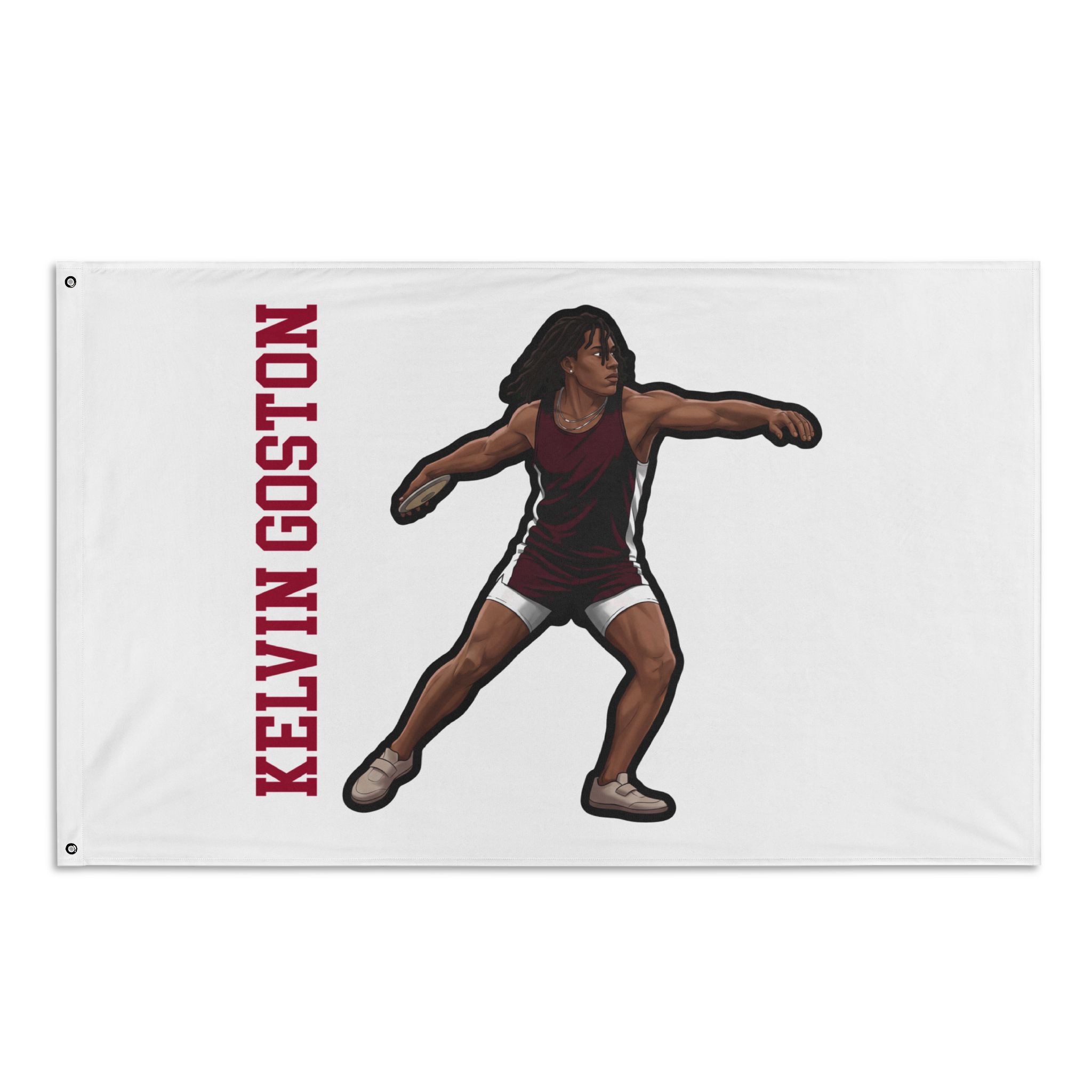 Flag (35 × 56 in) — character_name_vertical in Classic