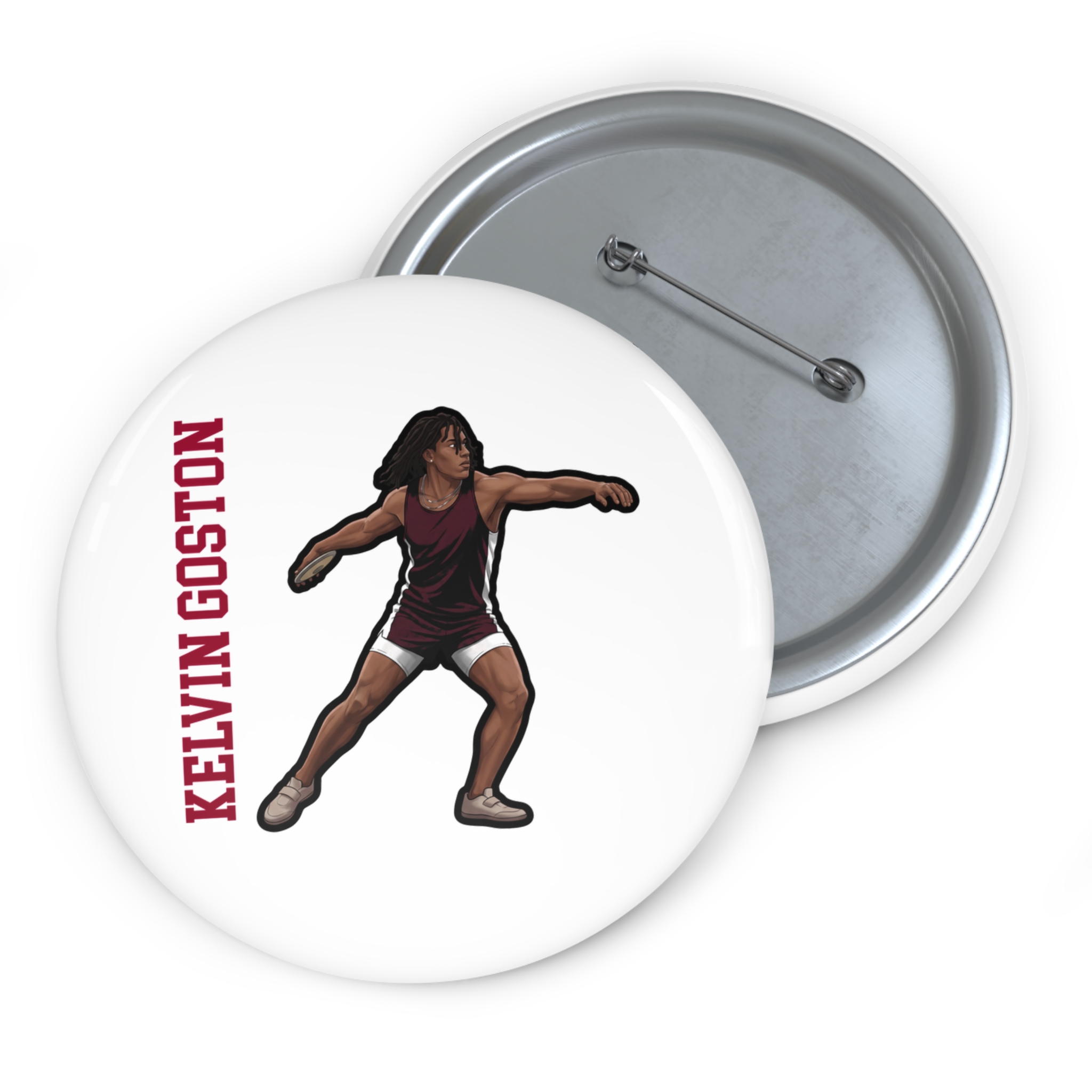 Game Day Pin — character_name_vertical in Classic