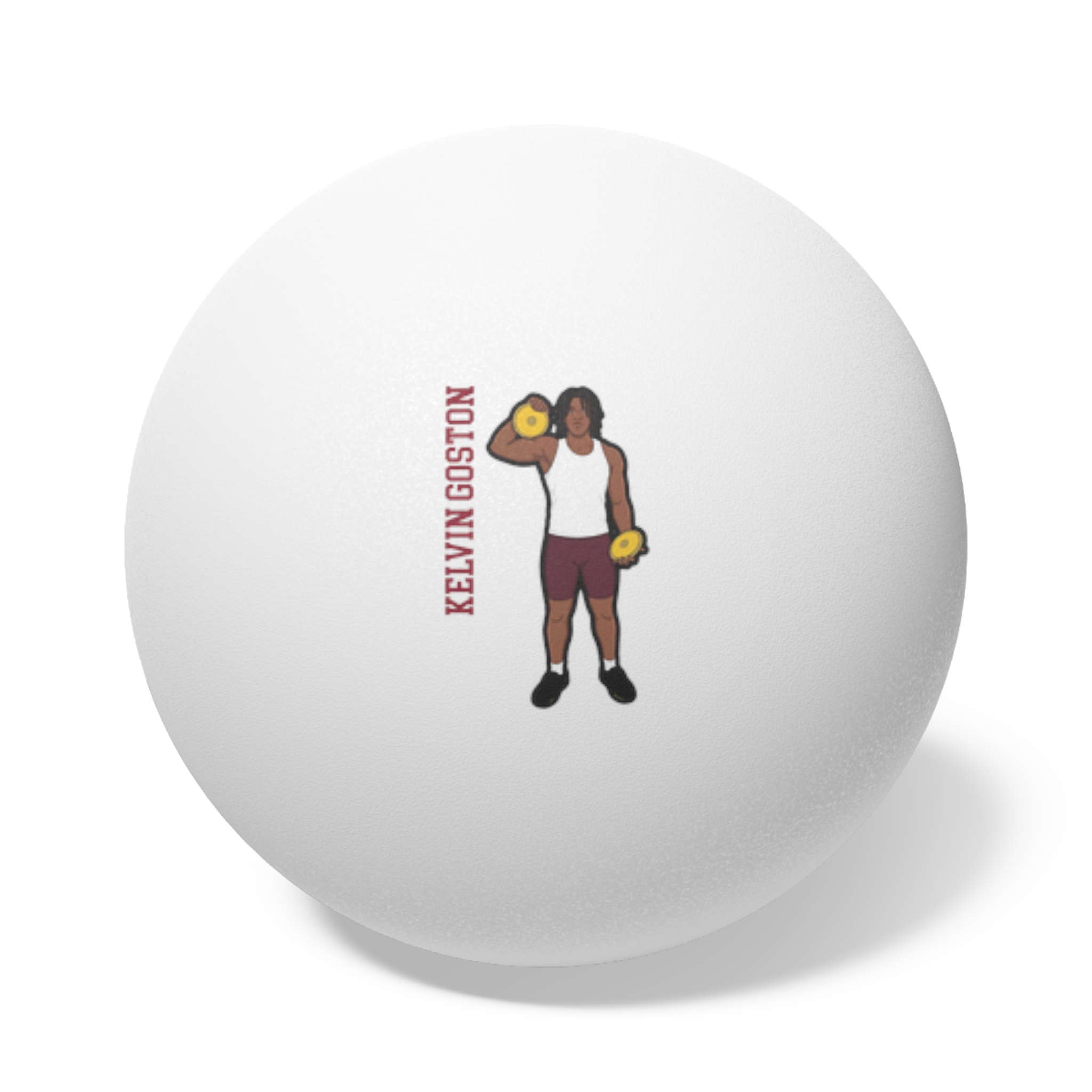 Ping Pong Balls, 6 pcs — character_name_vertical in White