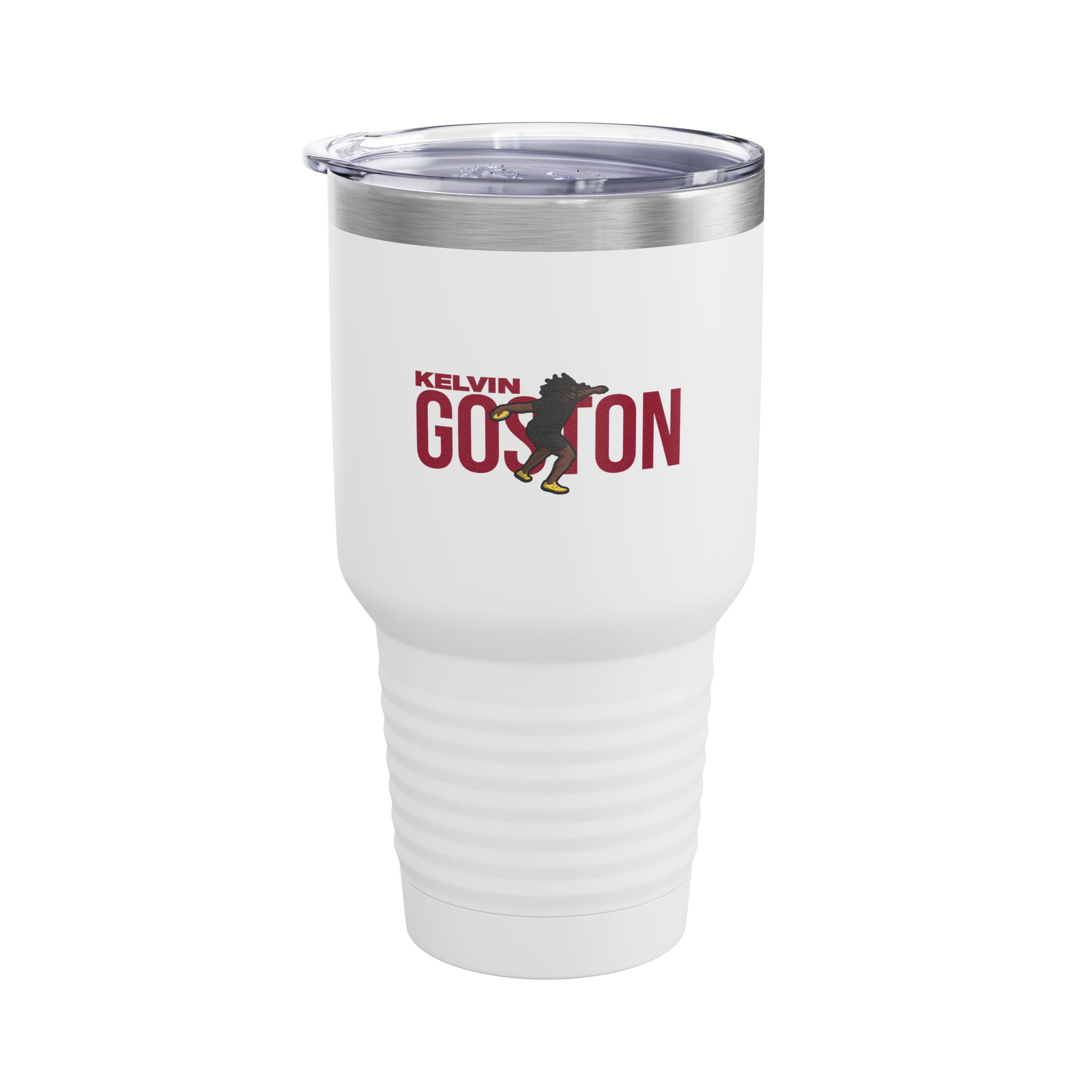 30oz Tumbler — character_player_name in White