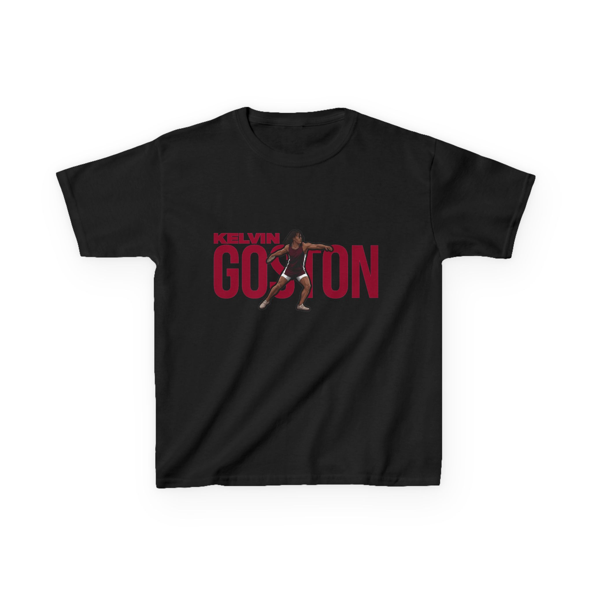 Youth Tee — character_player_name in Black