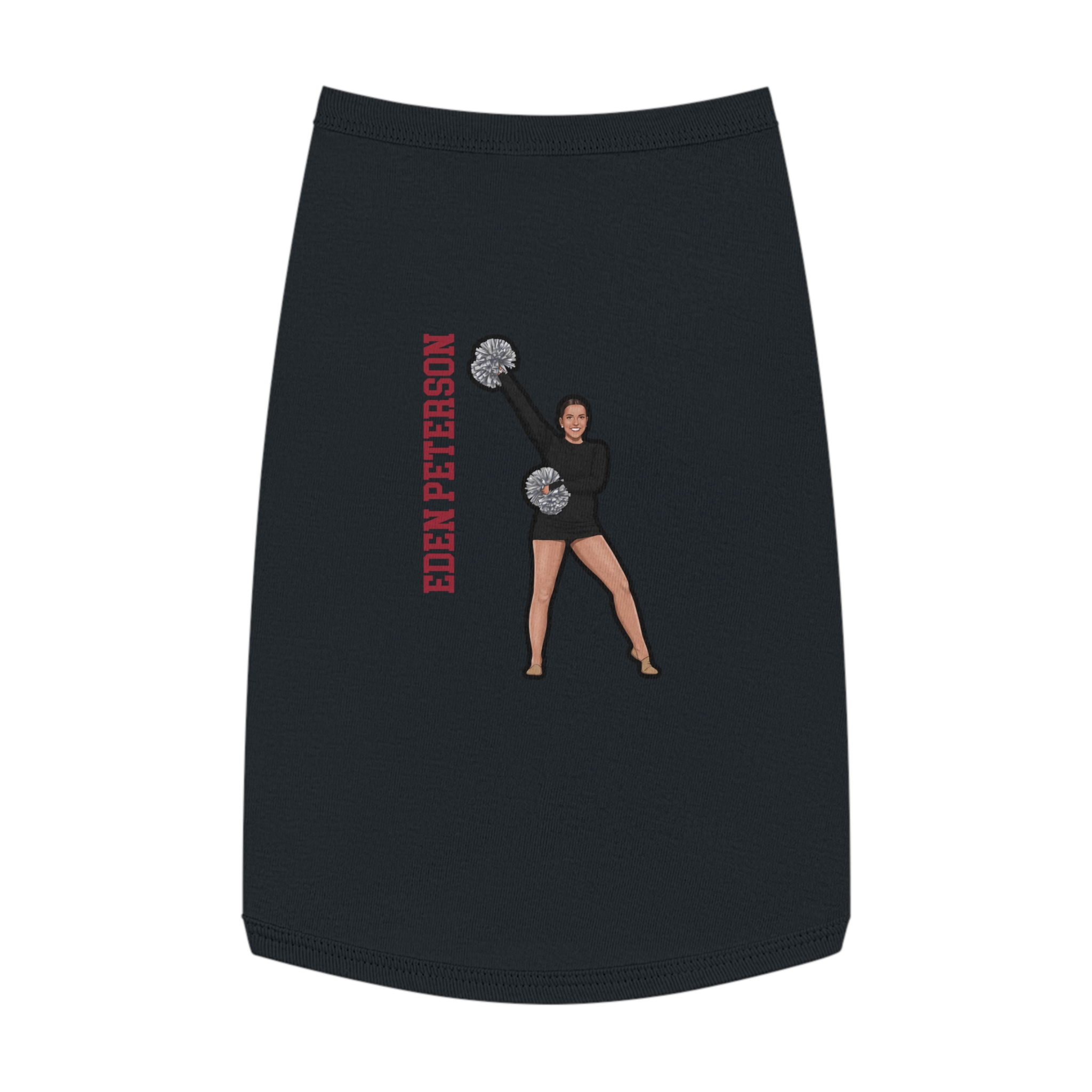 Pet Tank Top — character_name_vertical in White