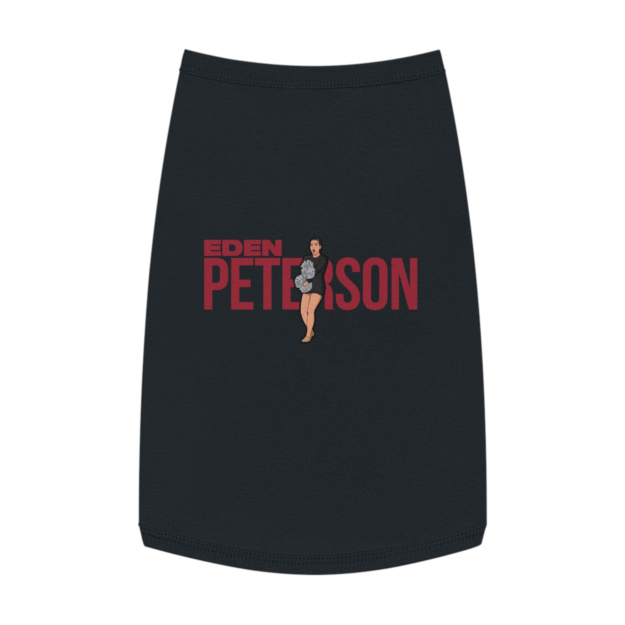 Pet Tank Top — character_player_name in Black