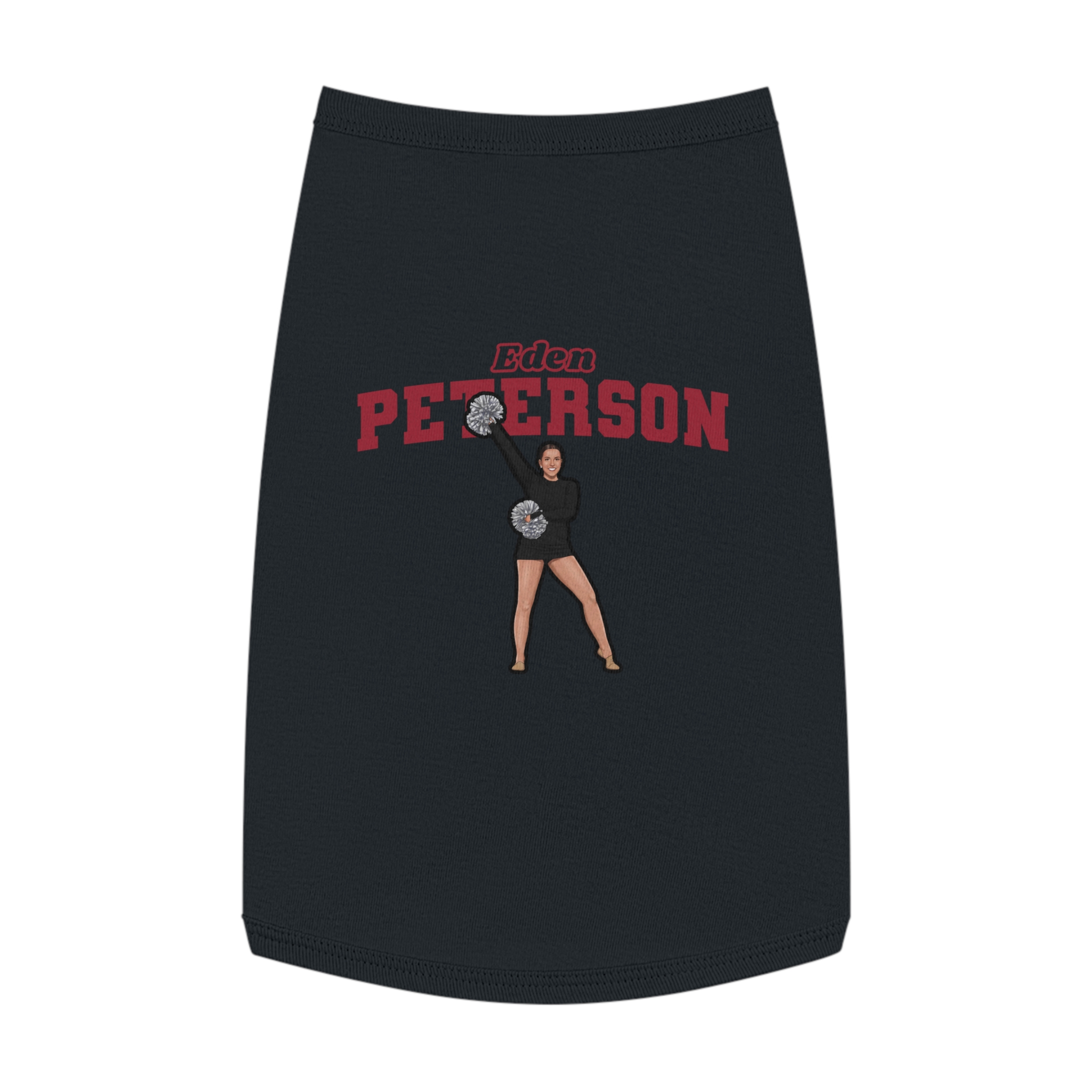 Pet Tank Top — character_name_arch in Black