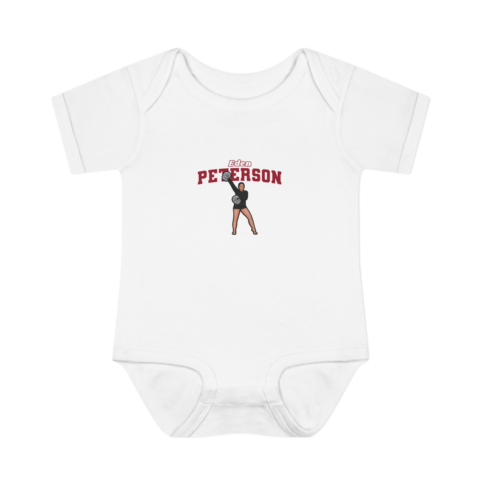 Baby Onesie — character_name_arch in White