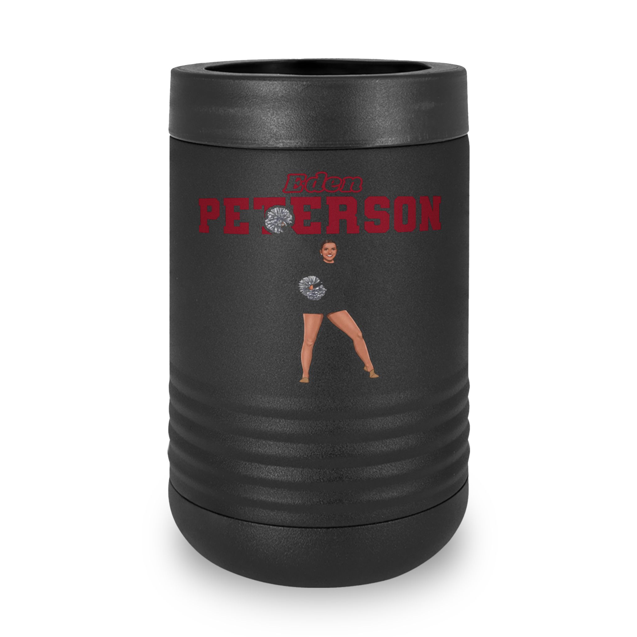 Stainless Can Cooler — character_name_arch in Black