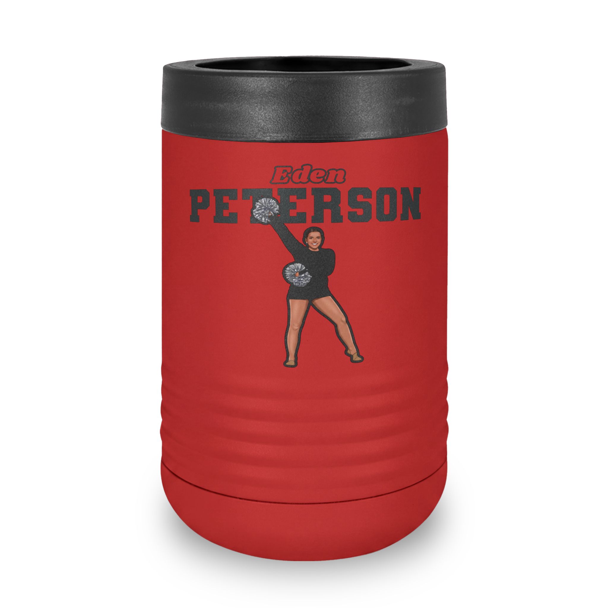 Stainless Can Cooler — character_name_arch in Red