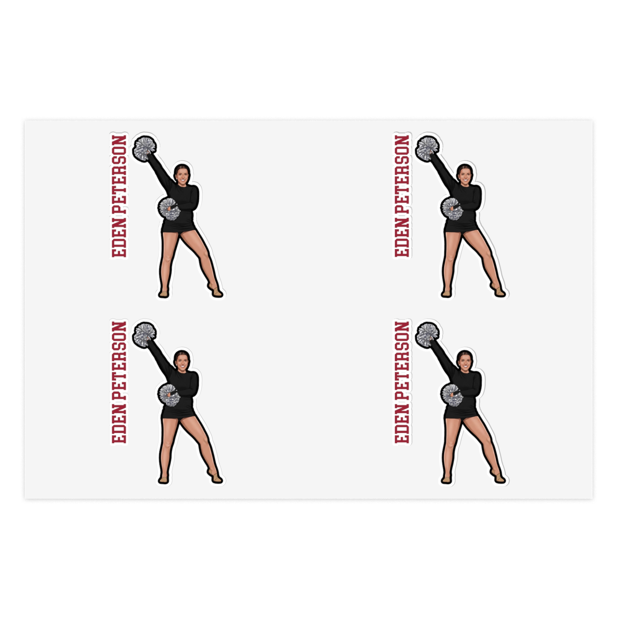 Sticker Sheet — character_name_vertical in Classic