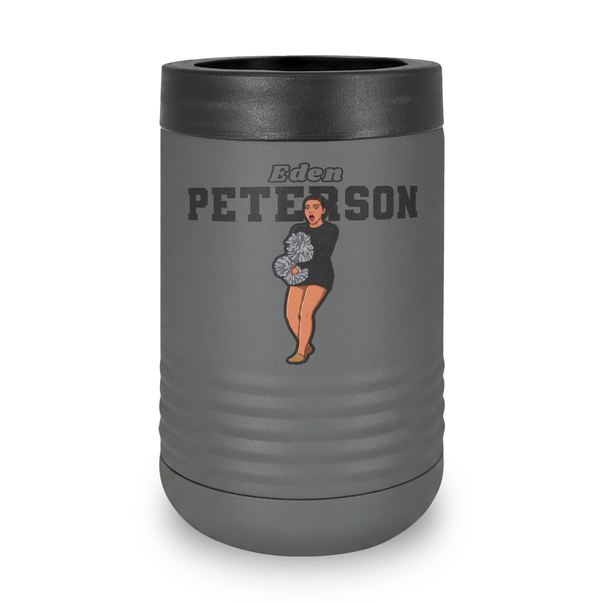 Stainless Can Cooler — character_name_arch in Grey